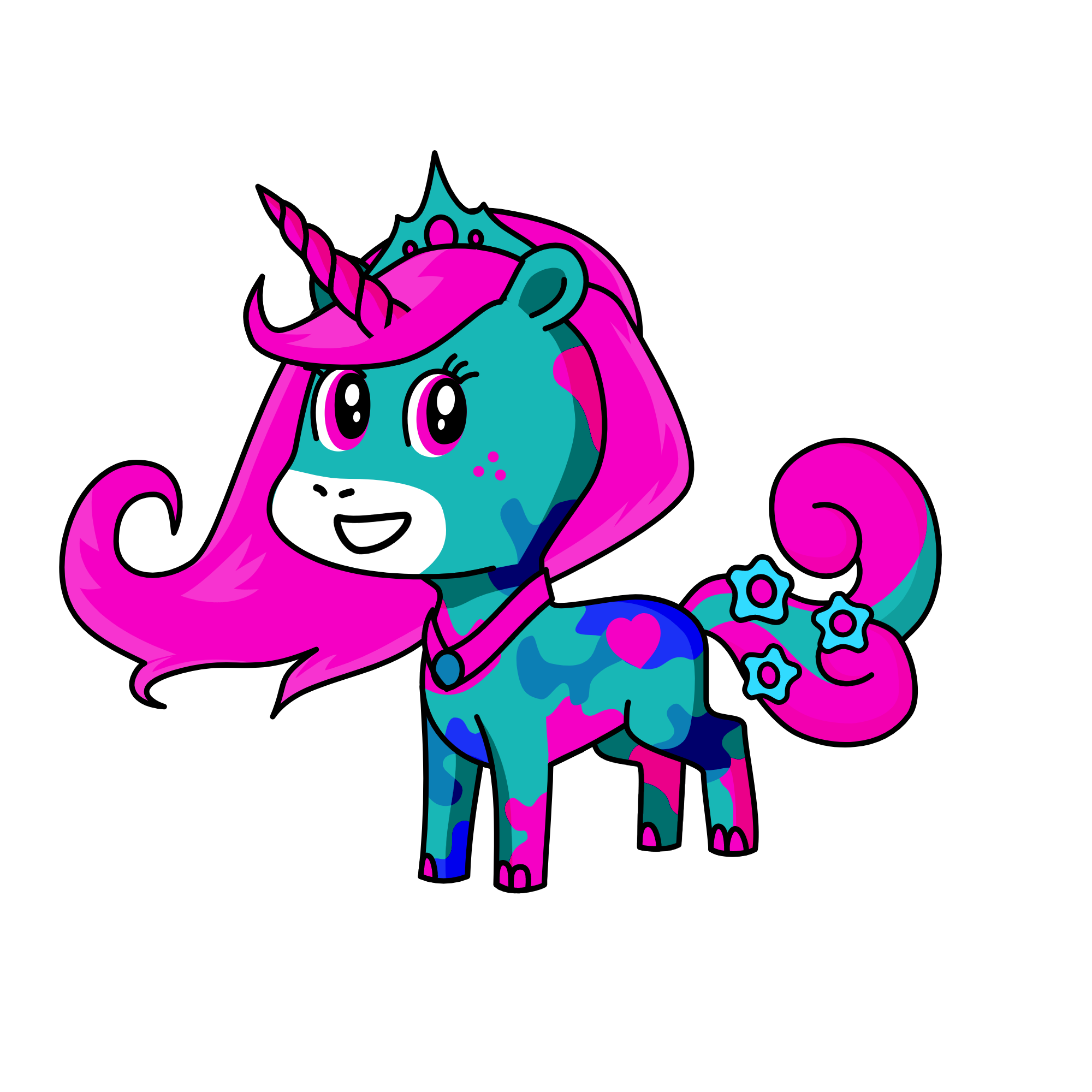 Queen of Midnight, the unicorn