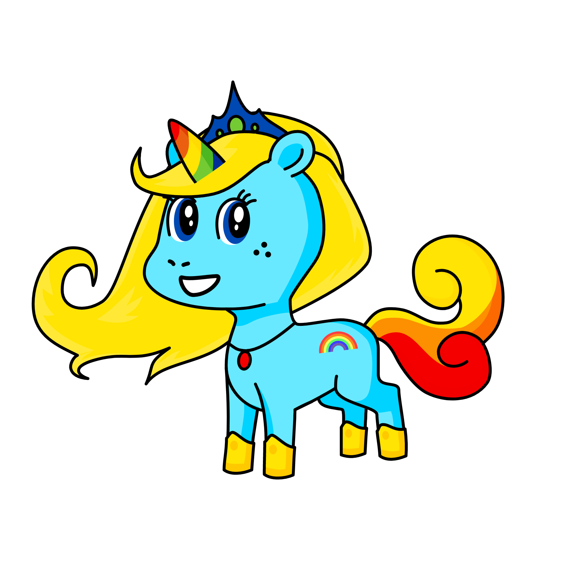 Emily(queen of the would), the unicorn