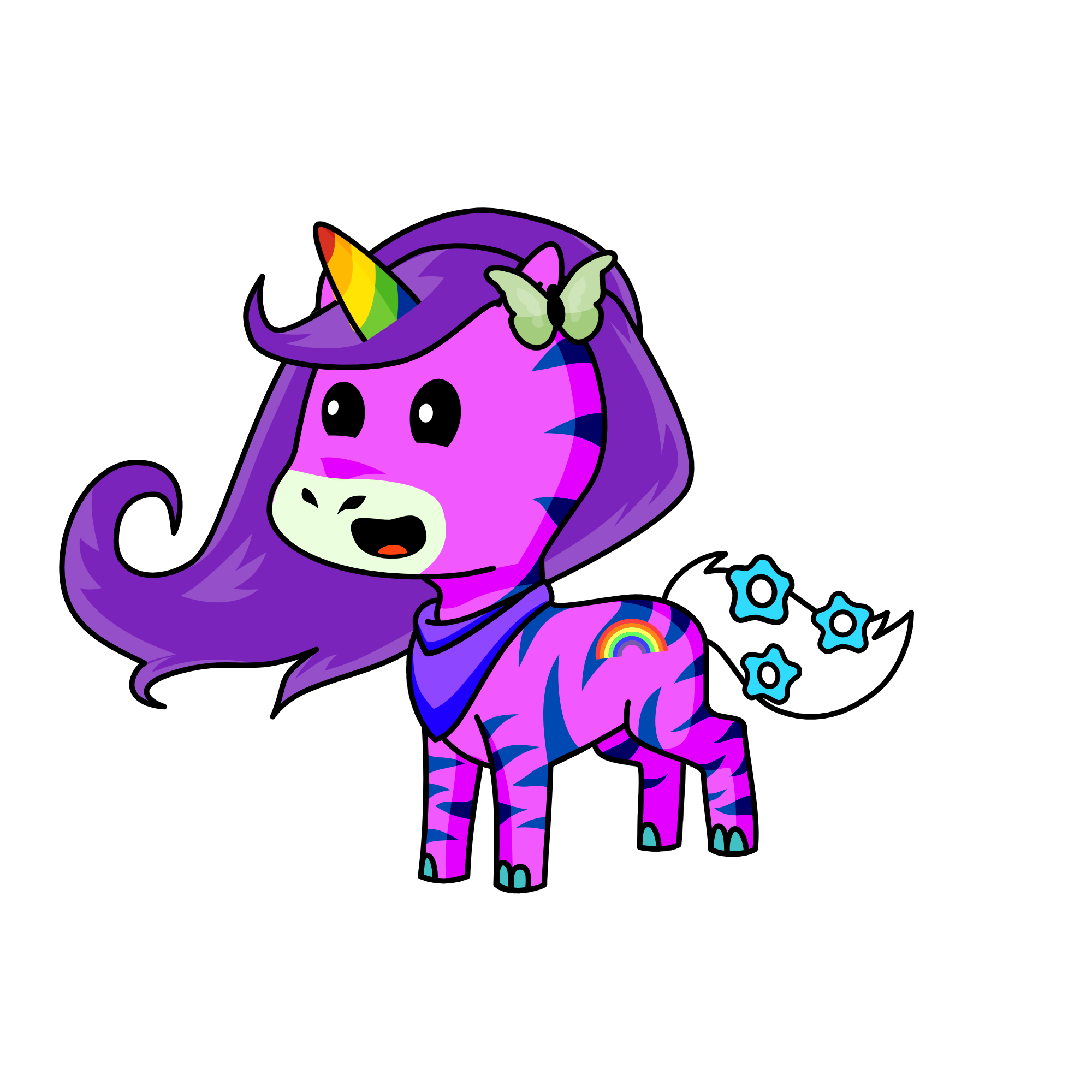 flutterskipper, the unicorn