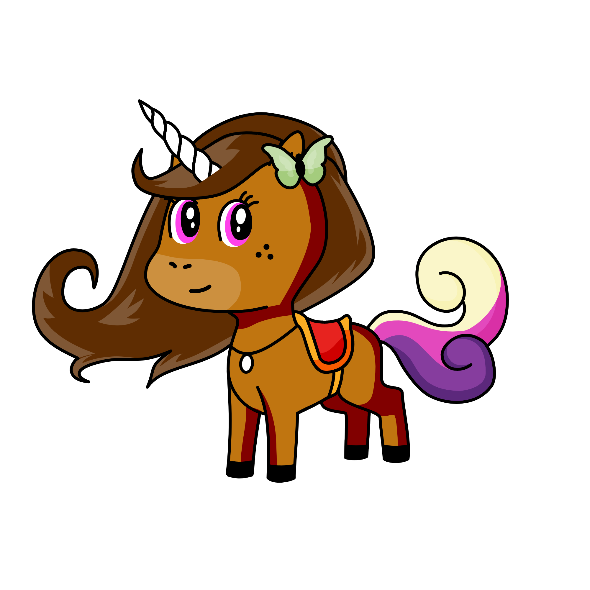 butterfly, the unicorn