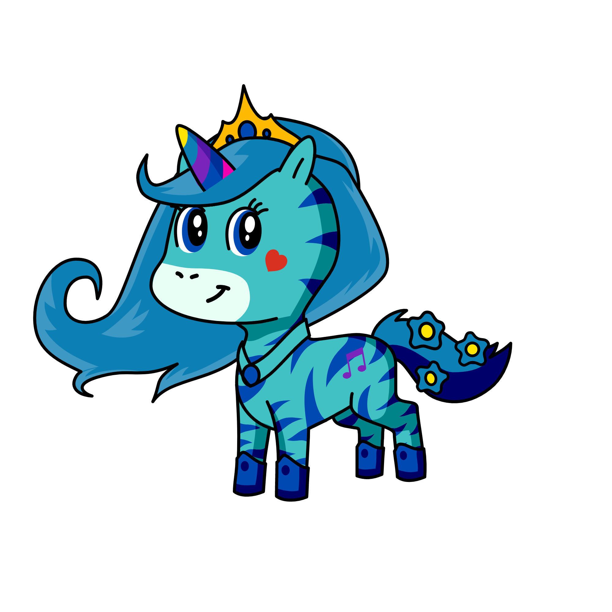 snowy, the unicorn