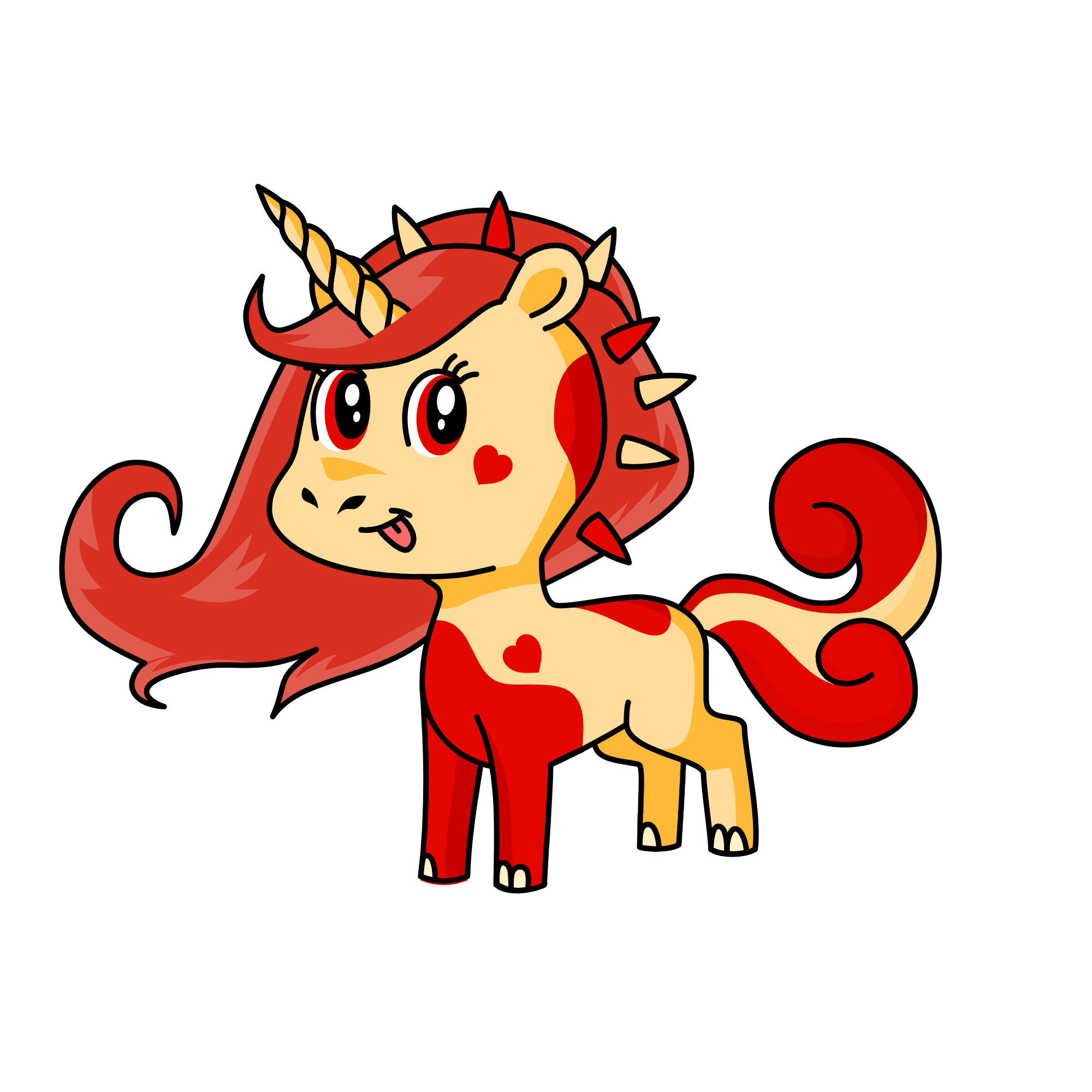 Flame, the unicorn