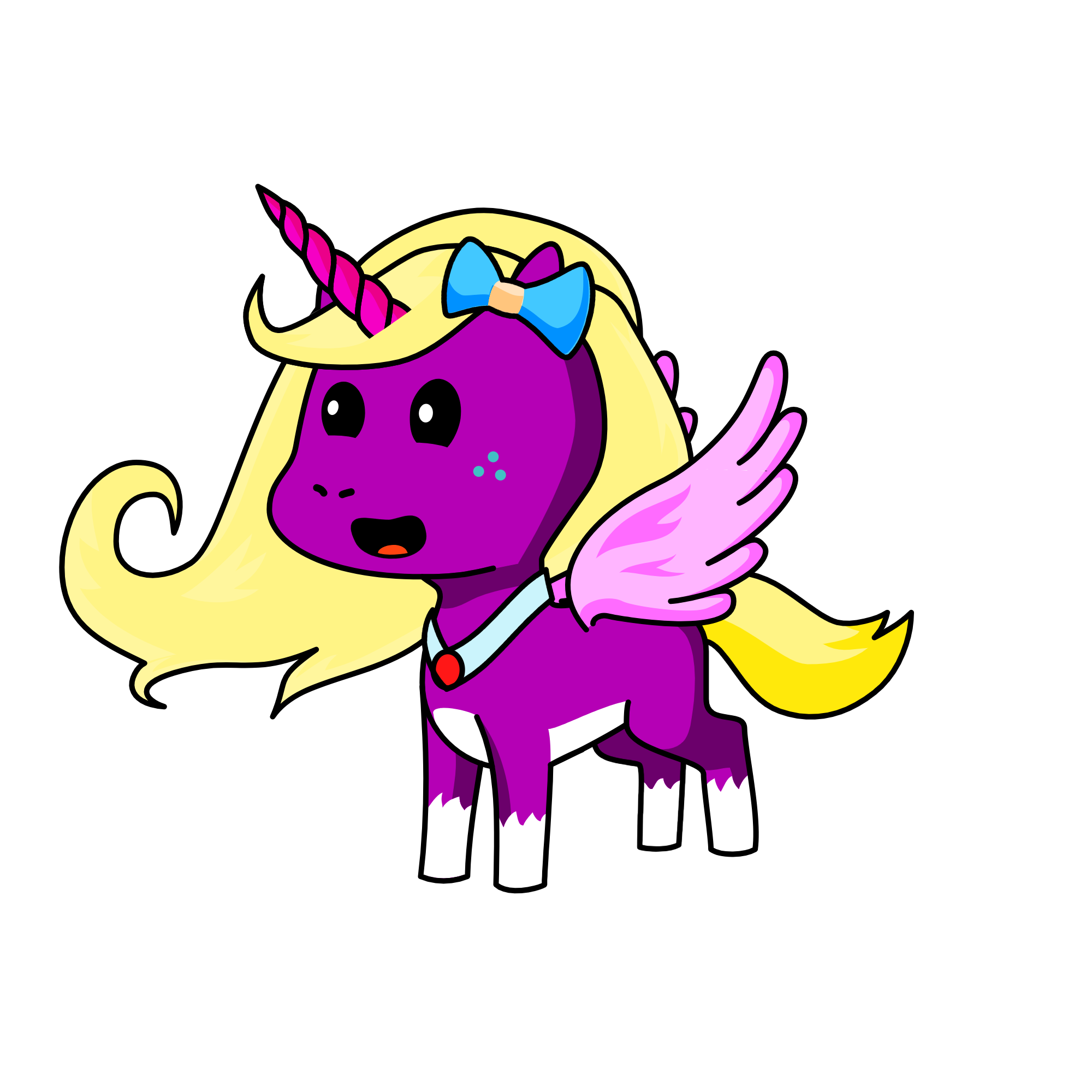 Hey-Hey, I'm A Unicorn, the unicorn