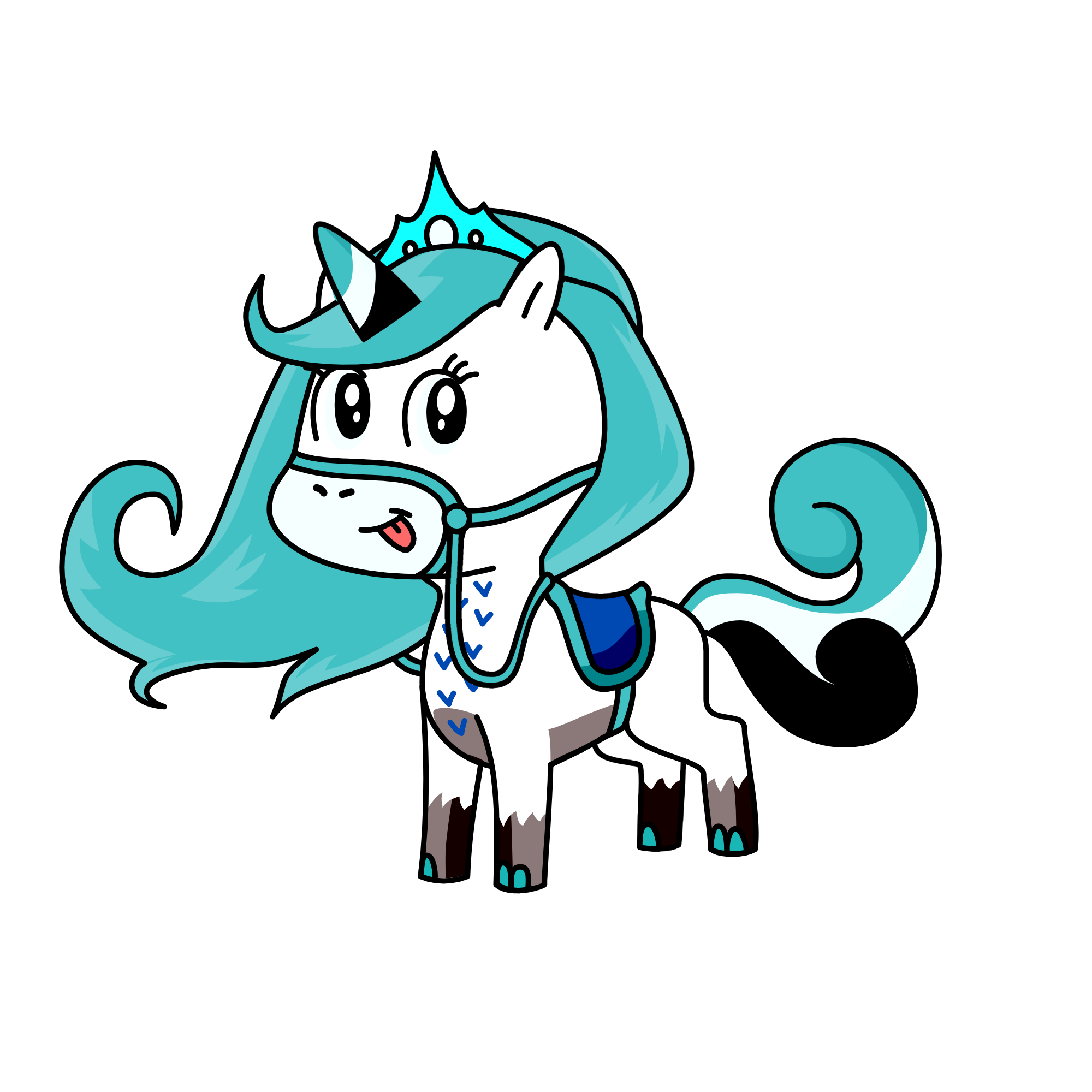 elsa, queen of ice & snow, the unicorn