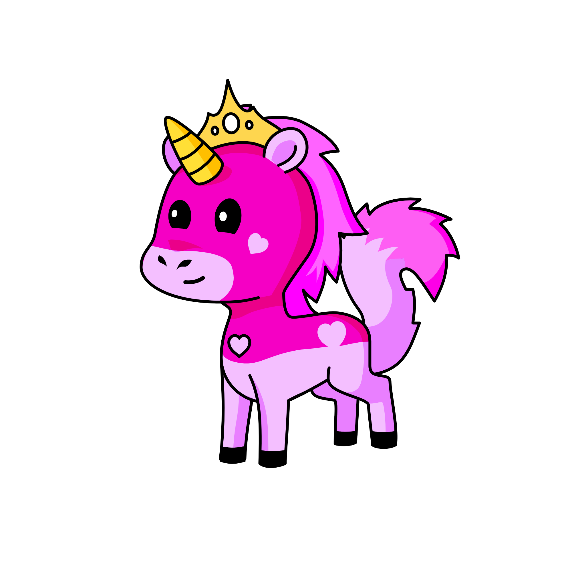 Queen Priscillca, the unicorn