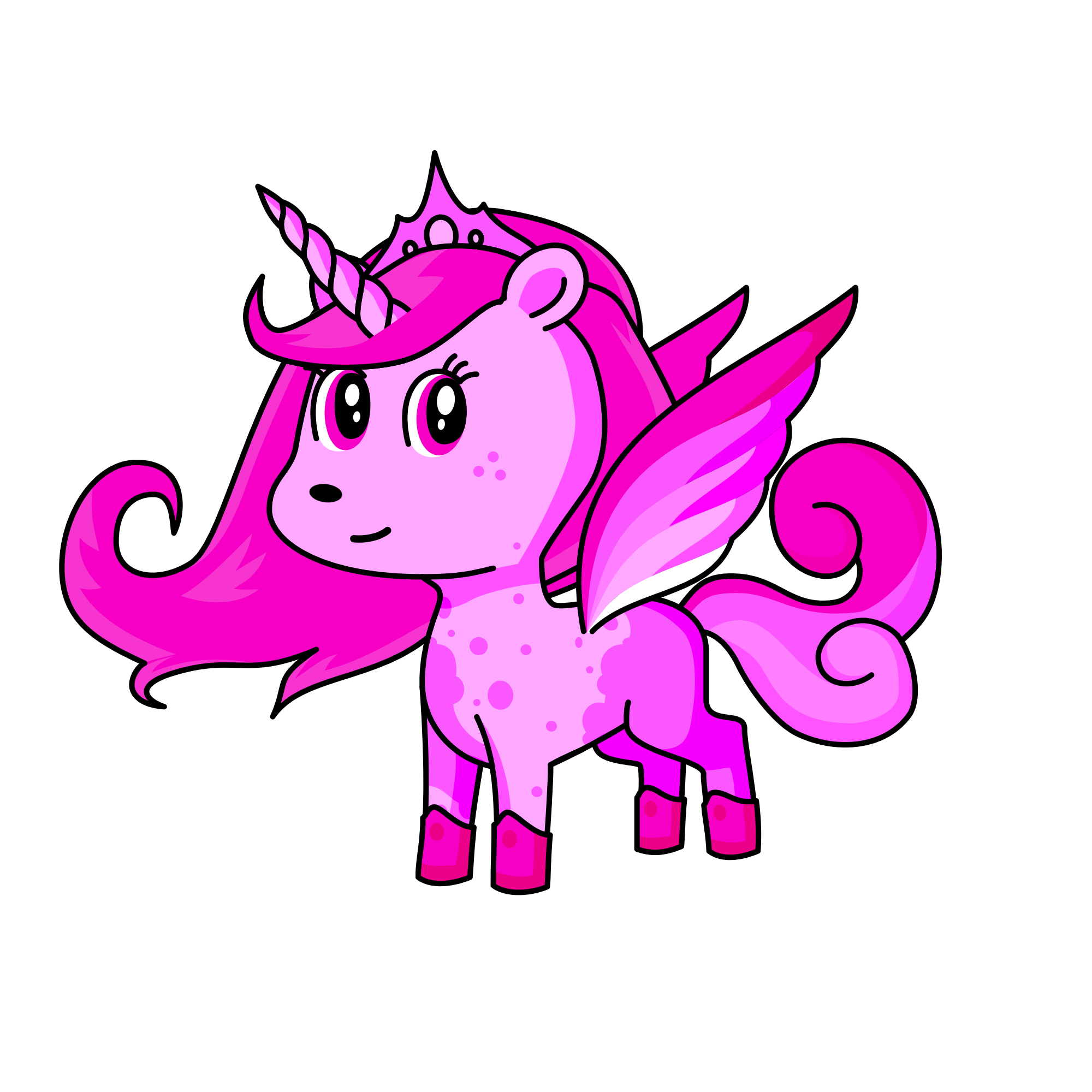 Girly girl, the unicorn
