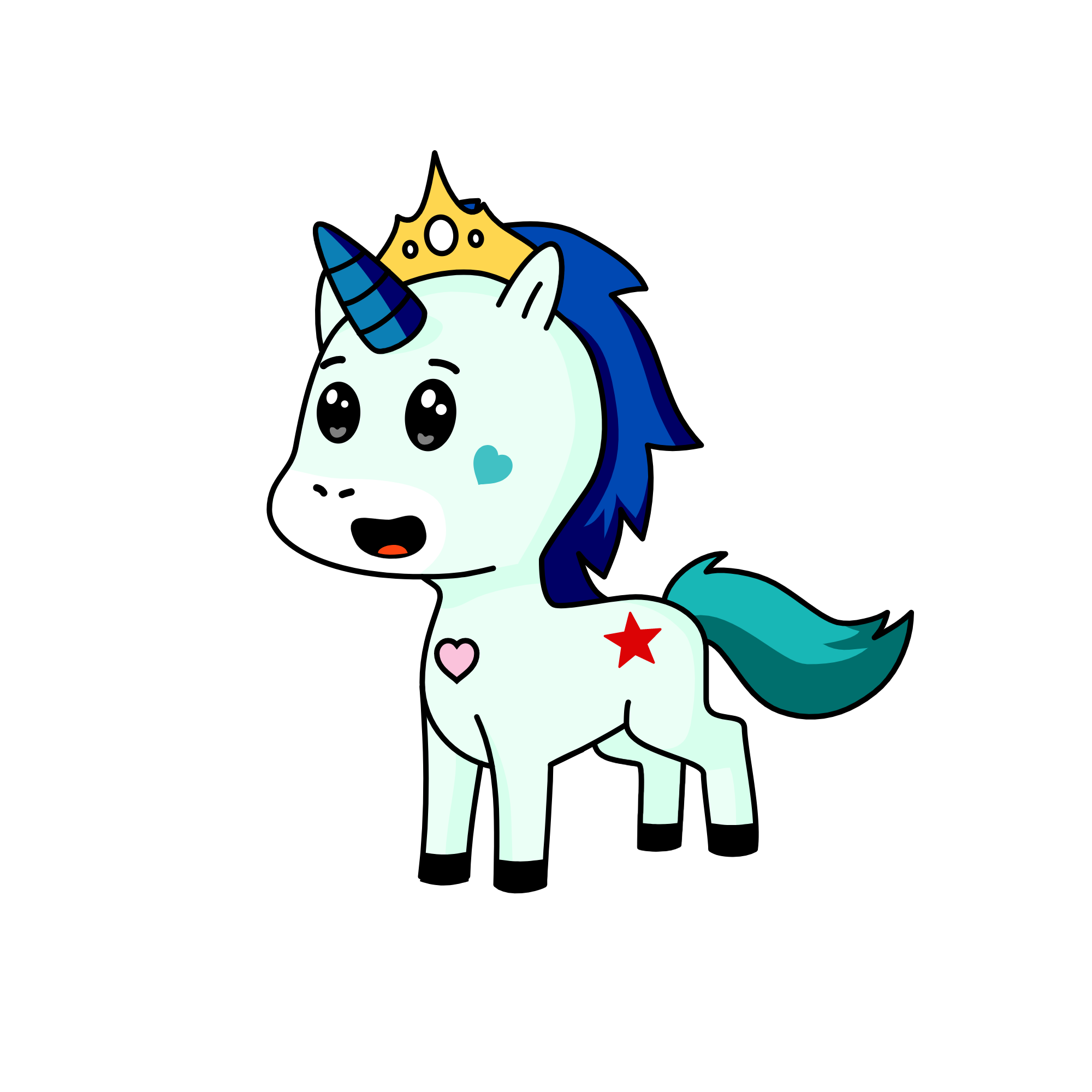 rainbow unicorn, the unicorn