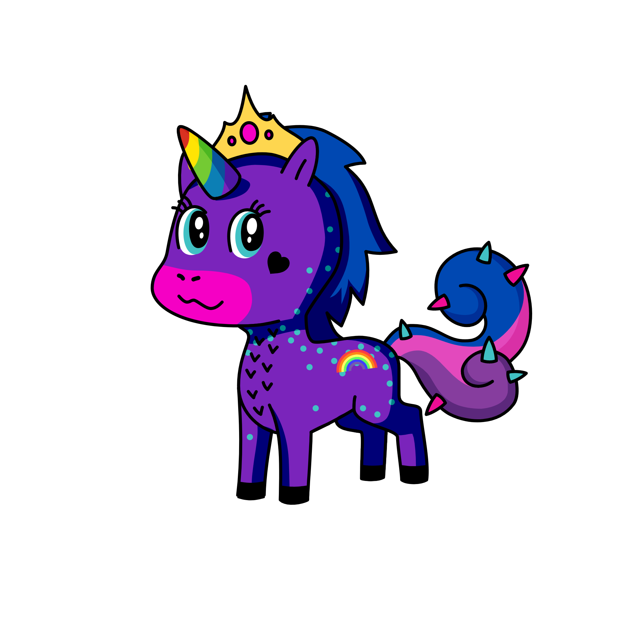 pony, the unicorn