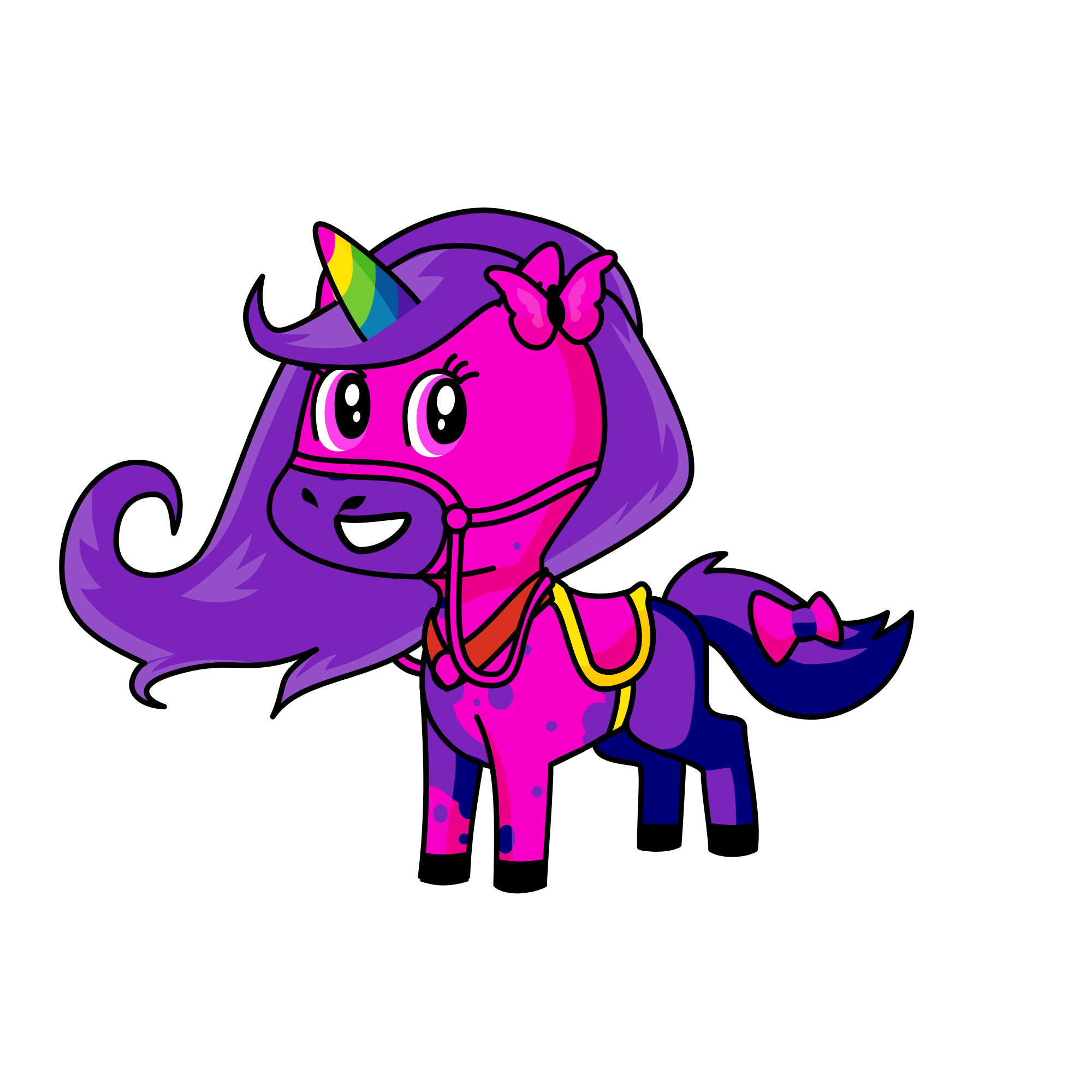 Rainbow , the unicorn