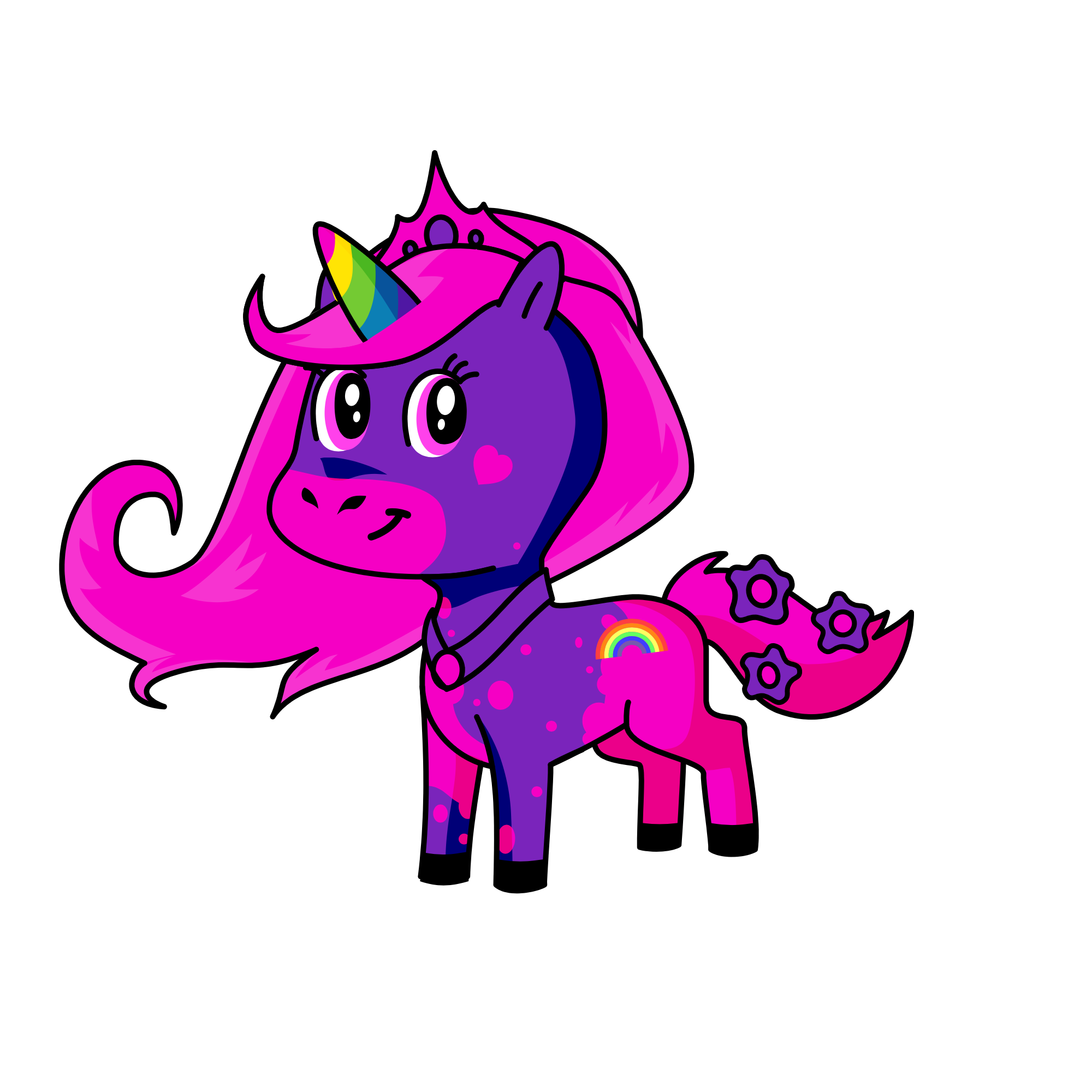 Winter, the unicorn