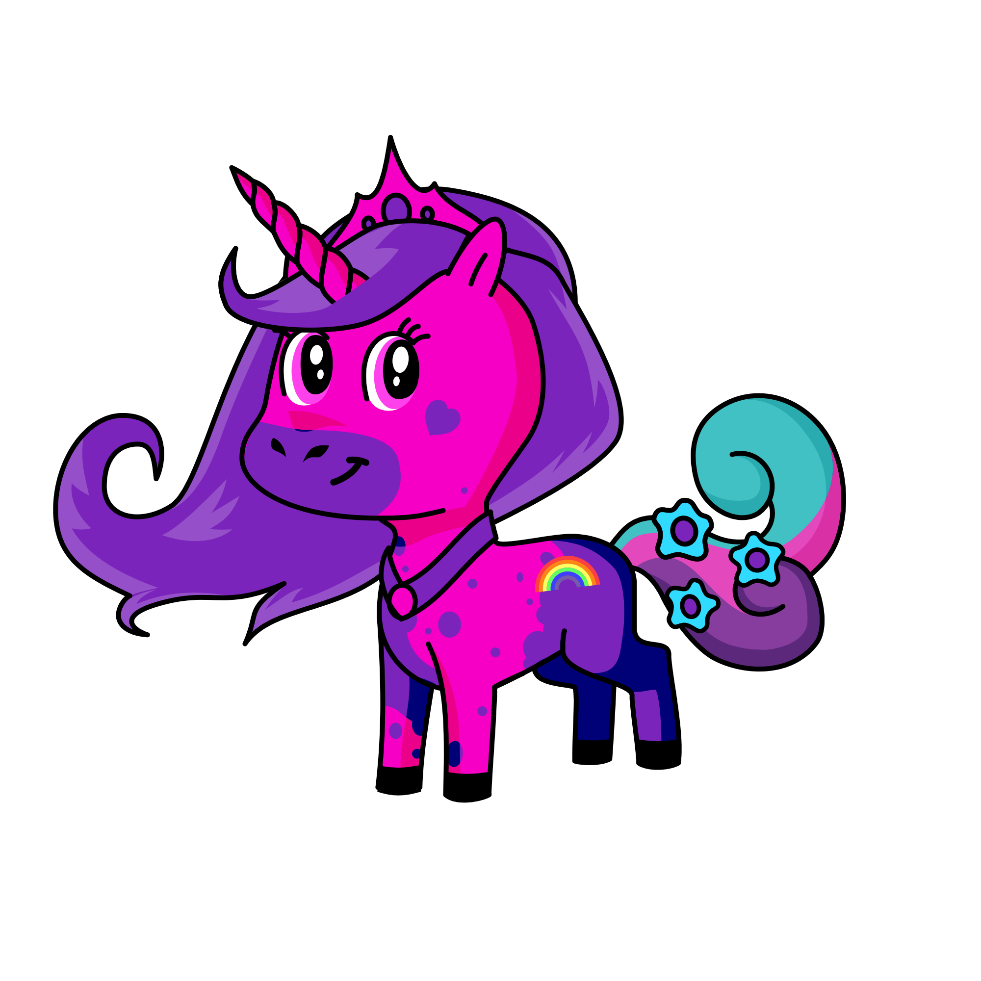Rainbows , the unicorn