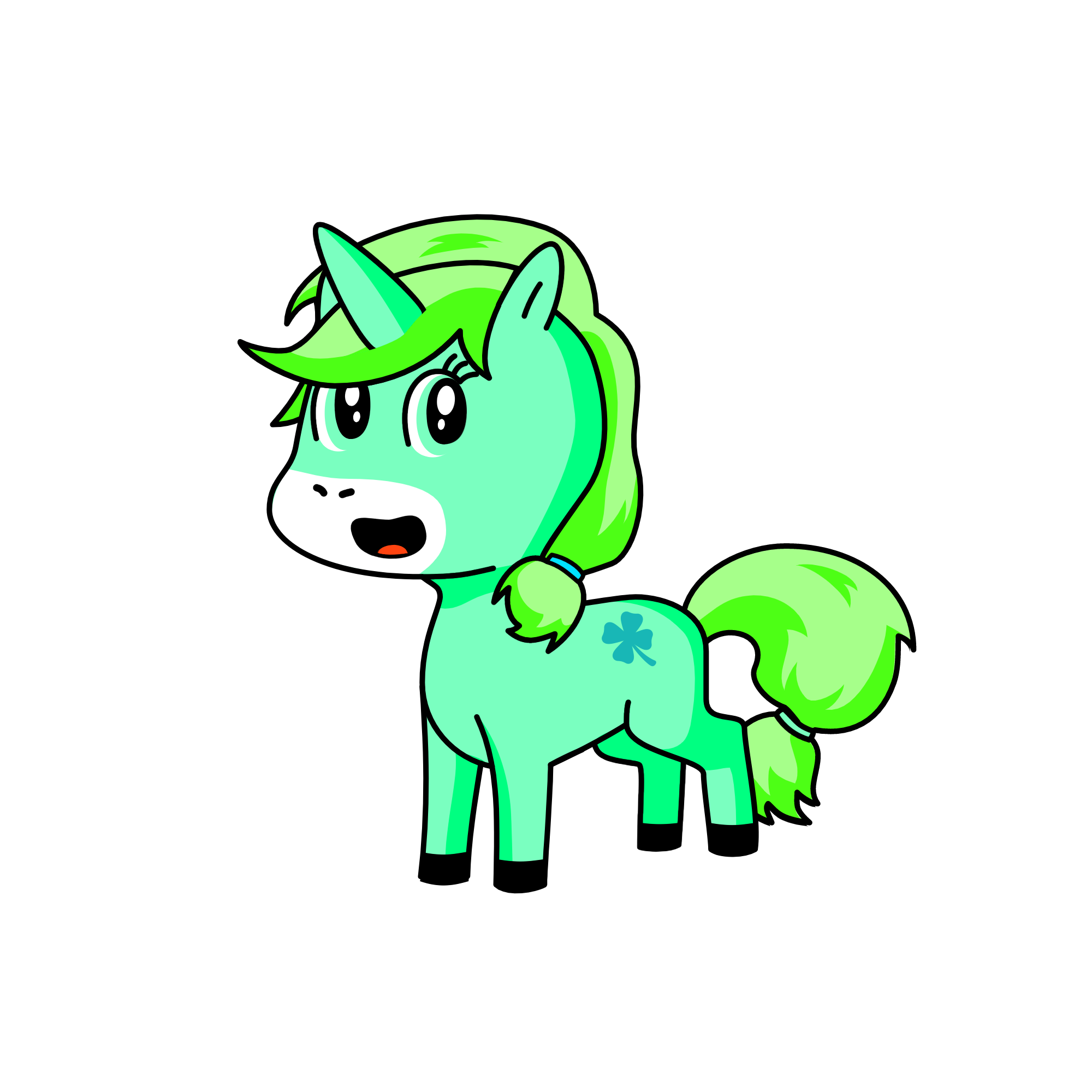 Princess Greenie, the unicorn