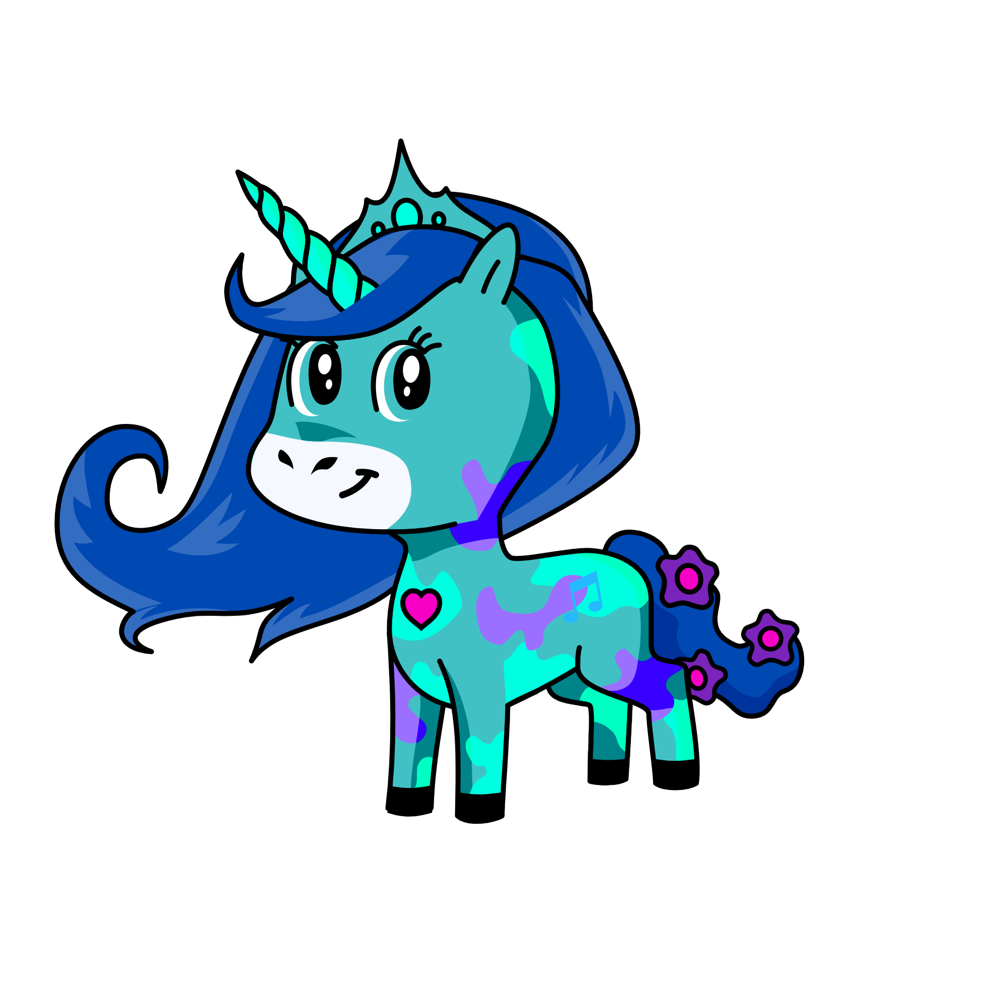 Moonlight, the unicorn