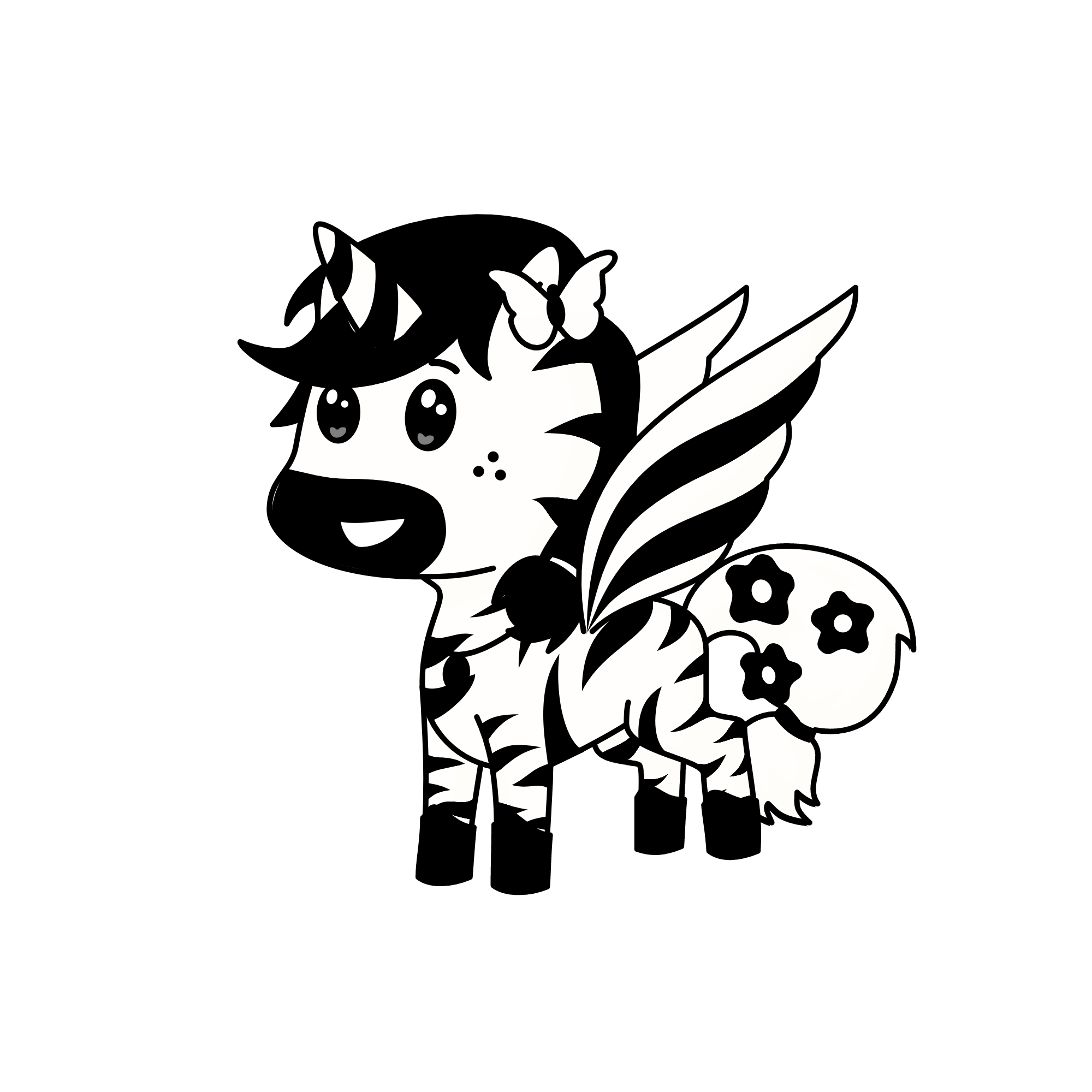 blacky White, the unicorn