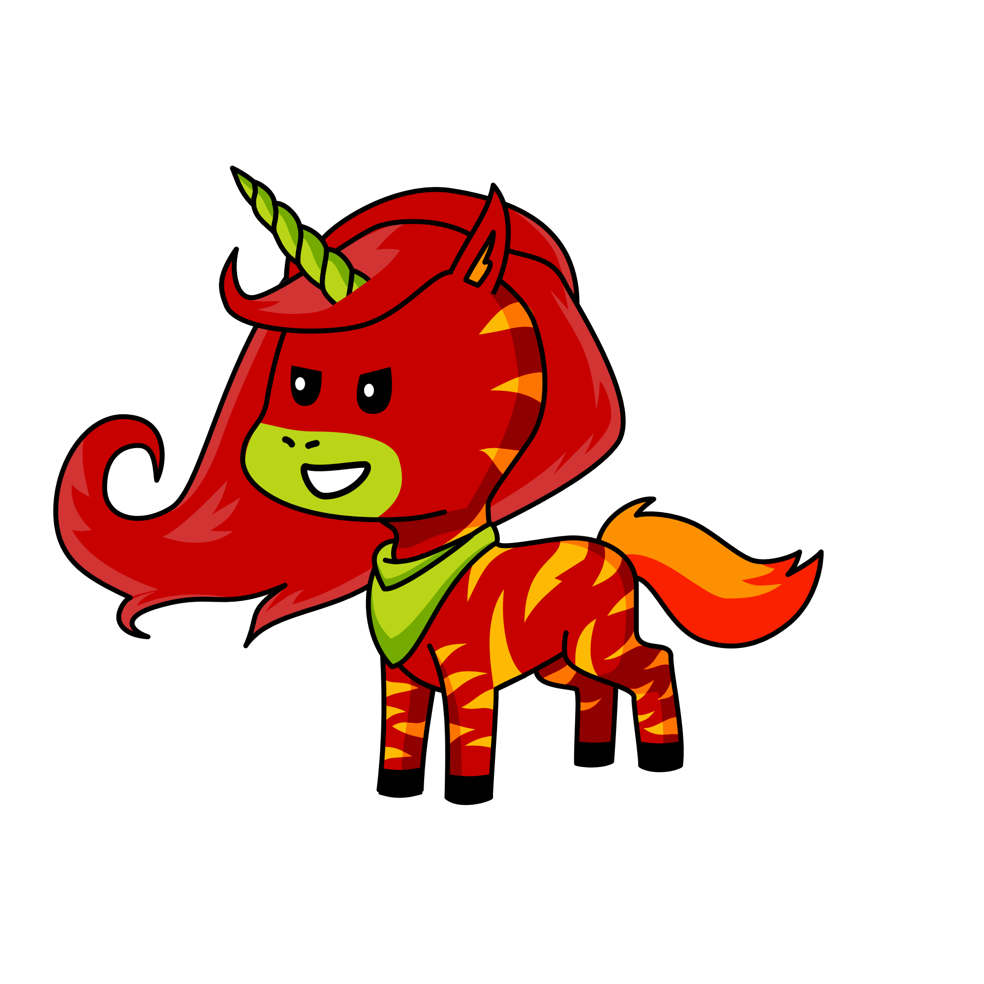 Fire, the unicorn