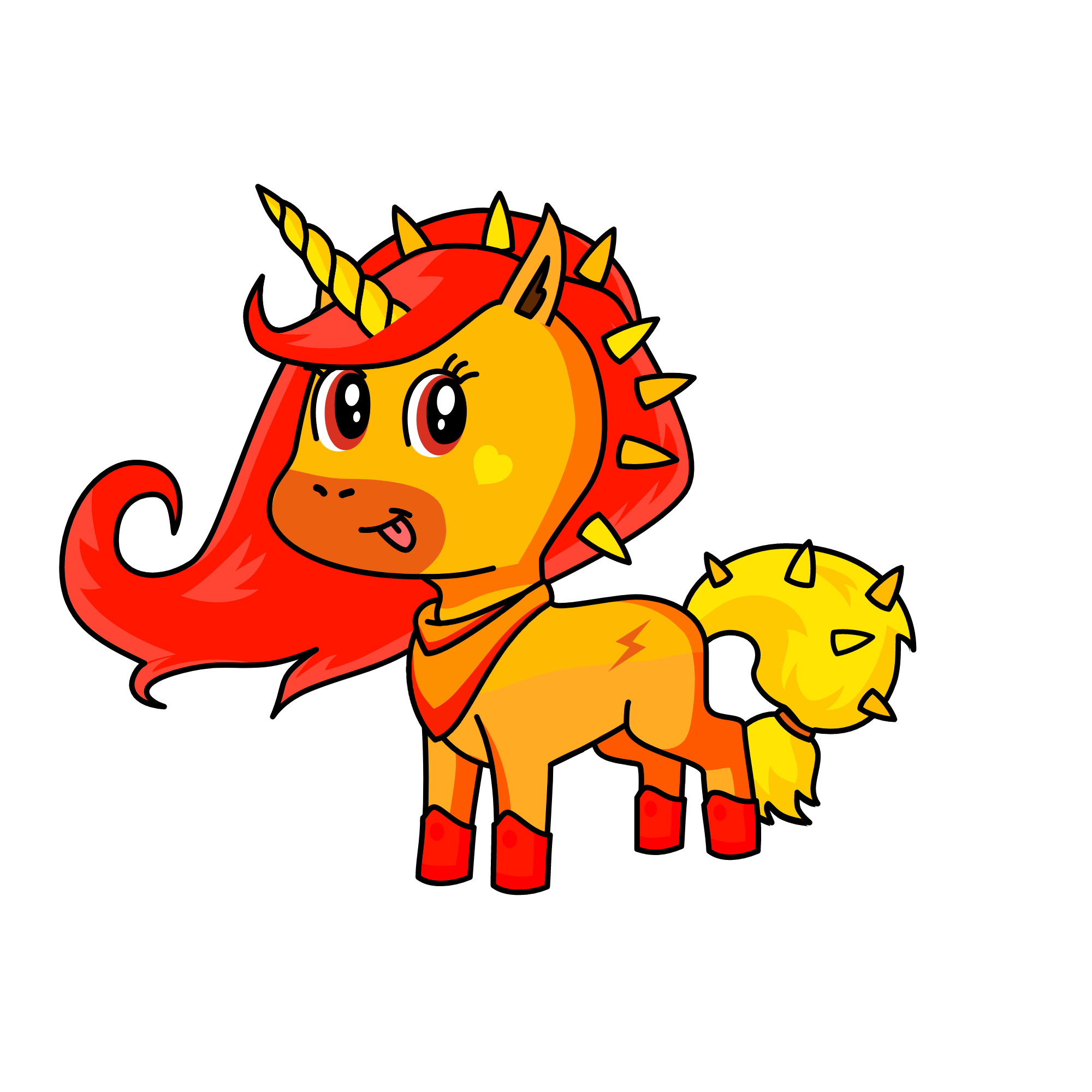 Serina Scorcher, the unicorn