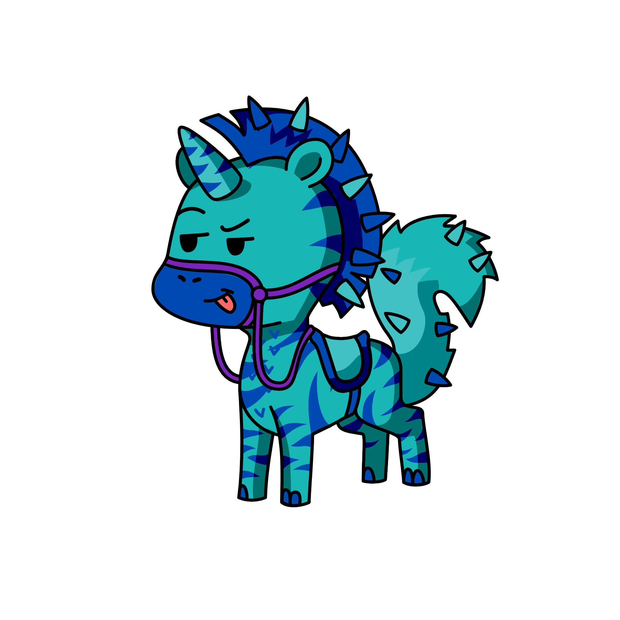 Blueberry Ben, the unicorn