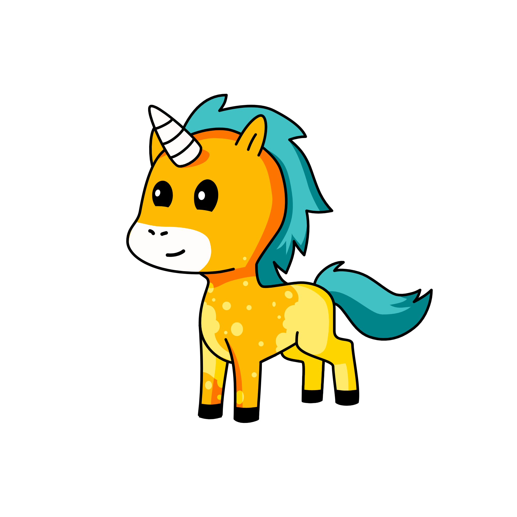 marigold+blue, the unicorn