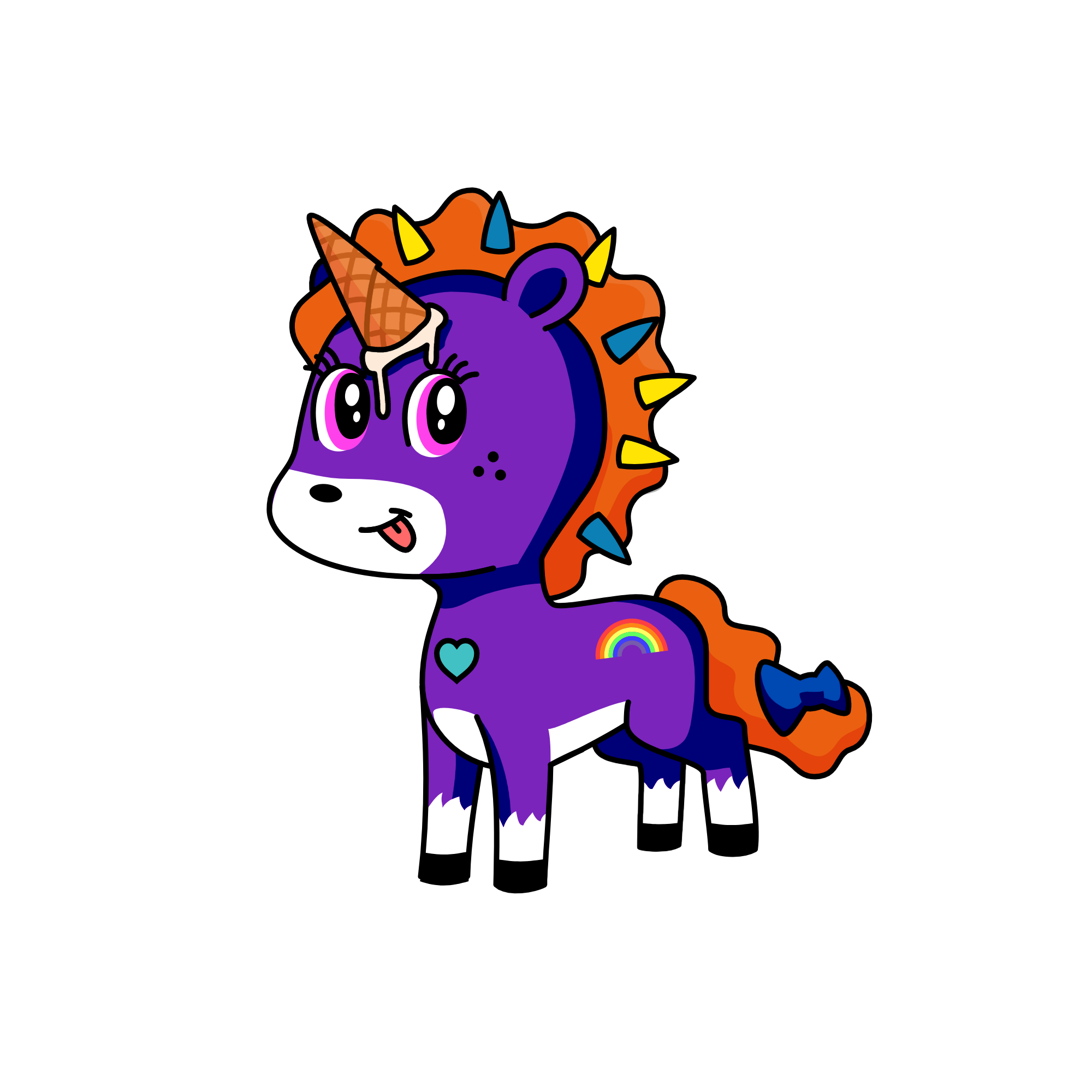 rainbow lily, the unicorn