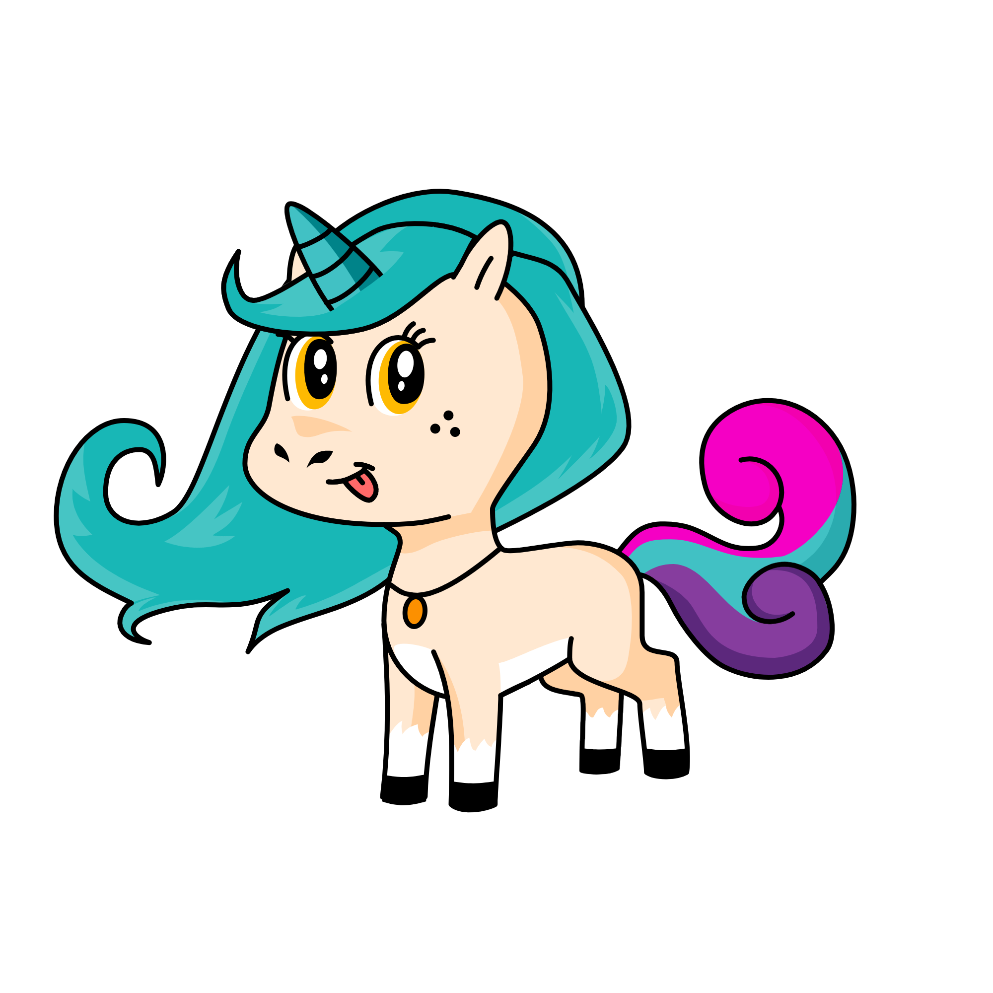 peachy, the unicorn