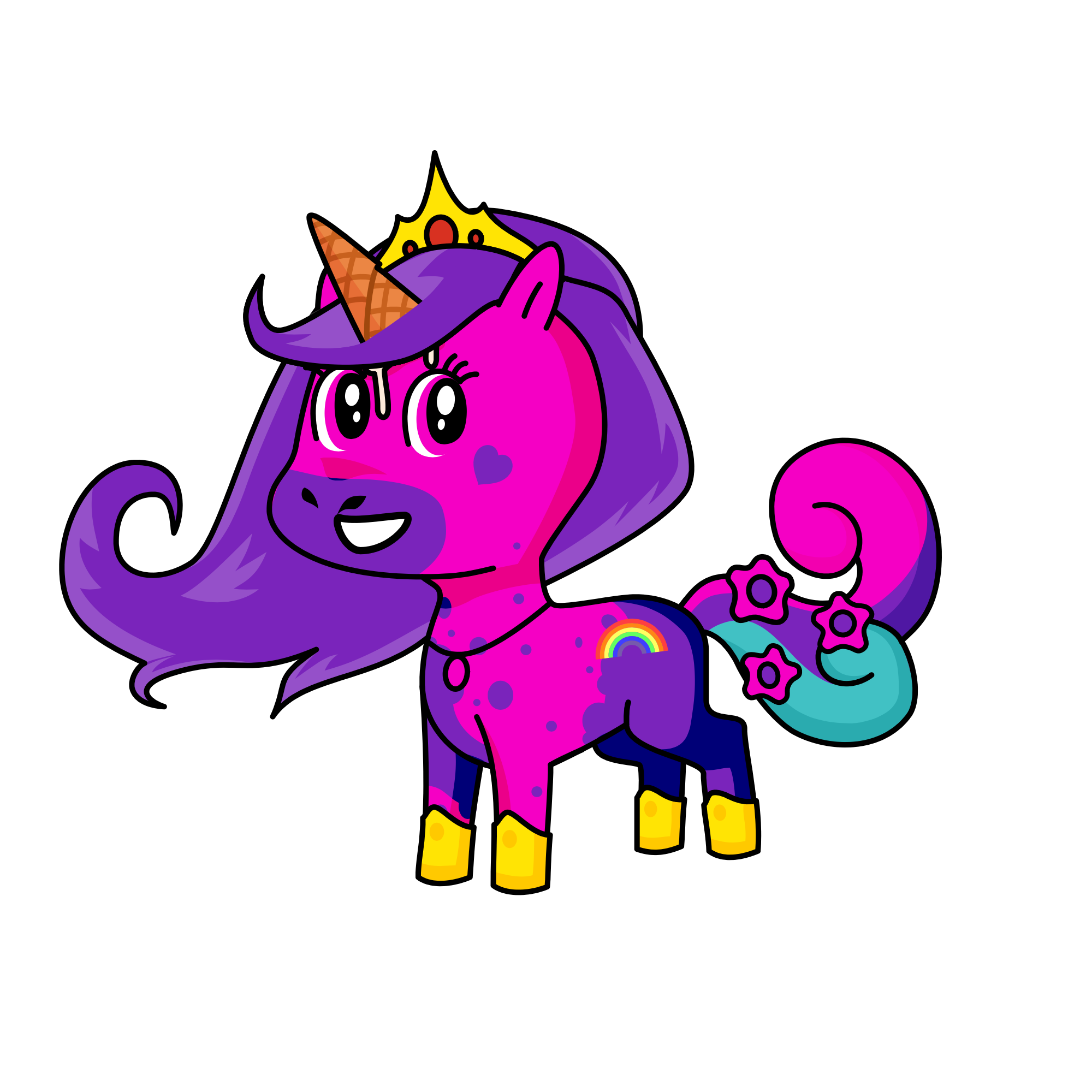 Gold , the unicorn
