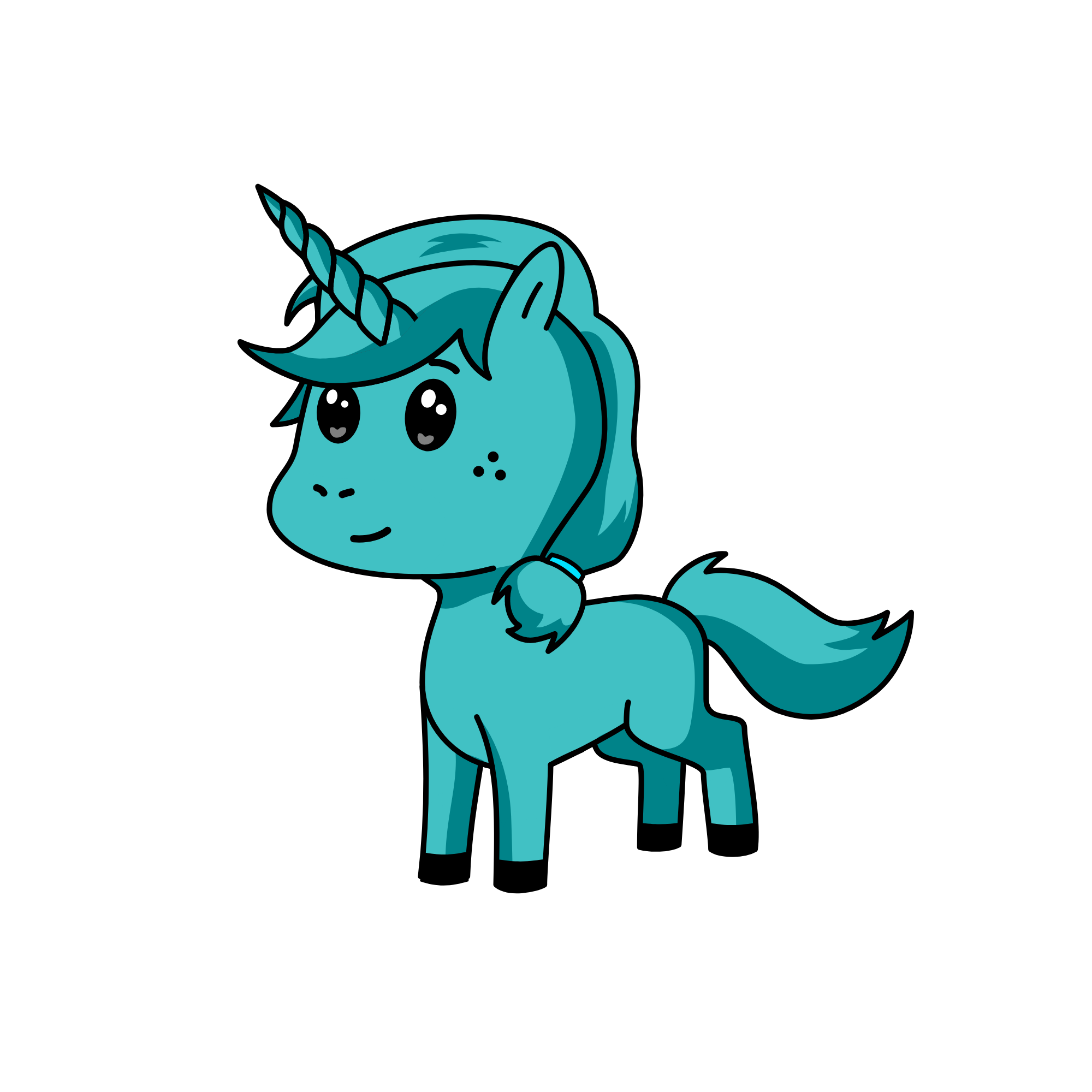 Ms. Narwhale, the unicorn