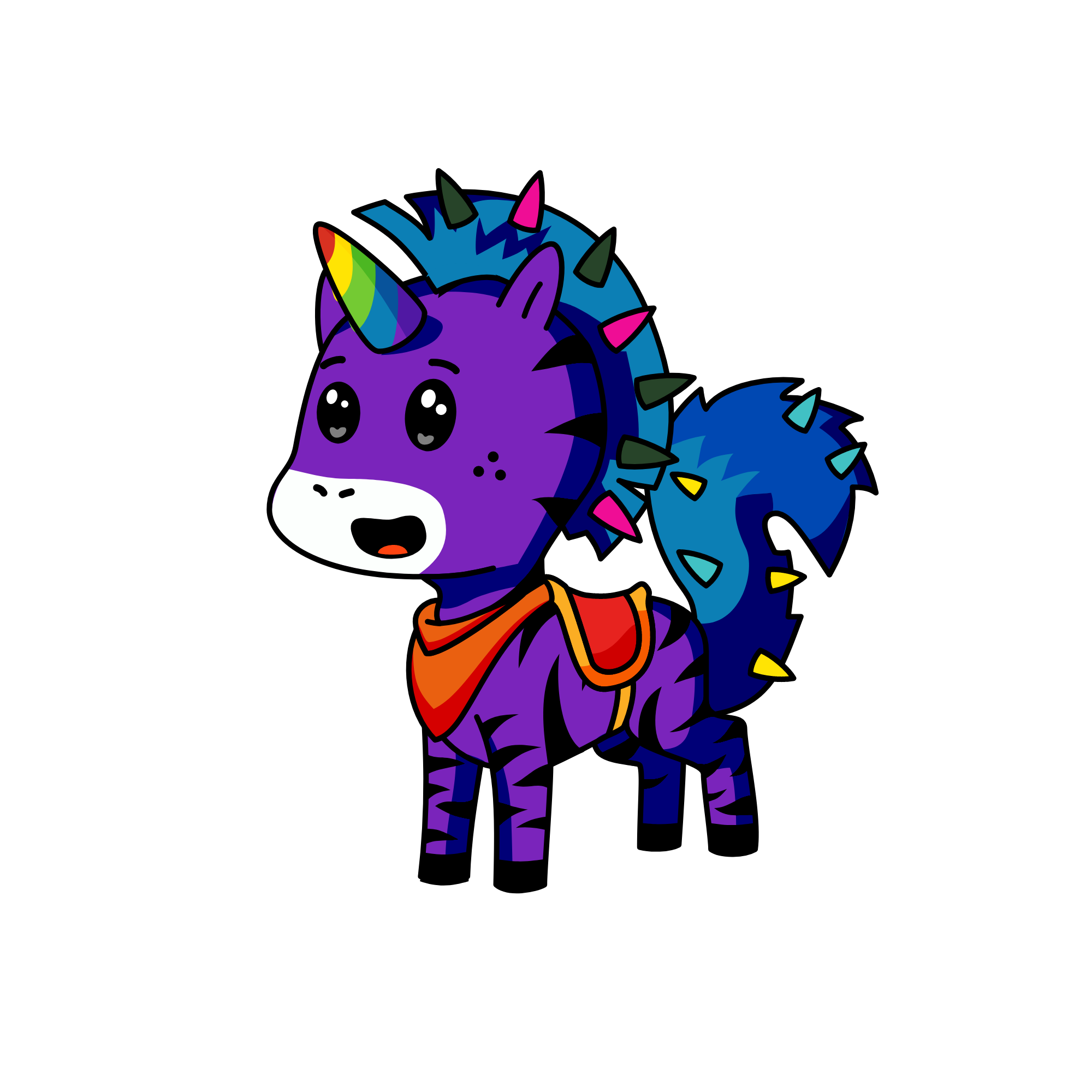 Mr. Purple, the unicorn