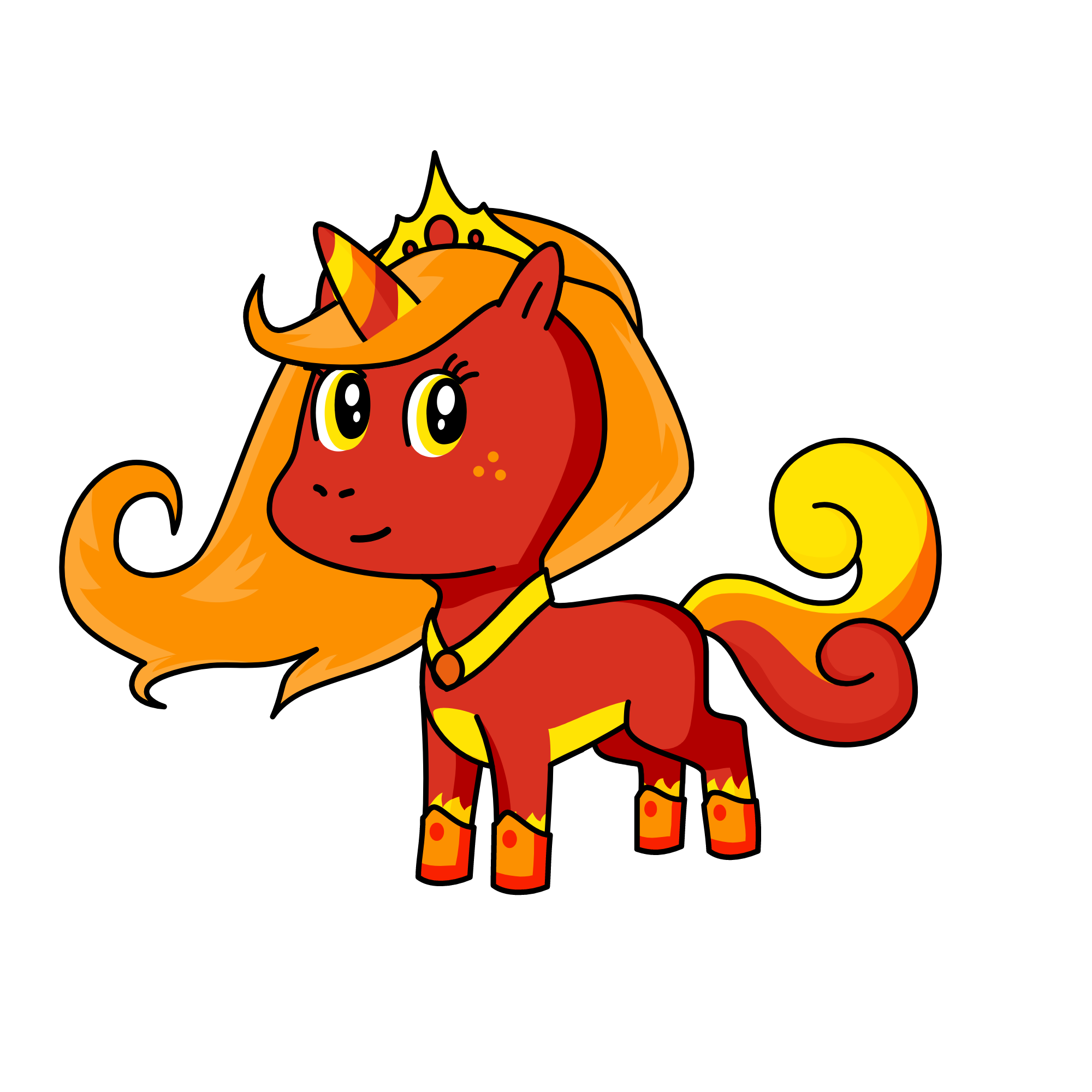 flame, the unicorn