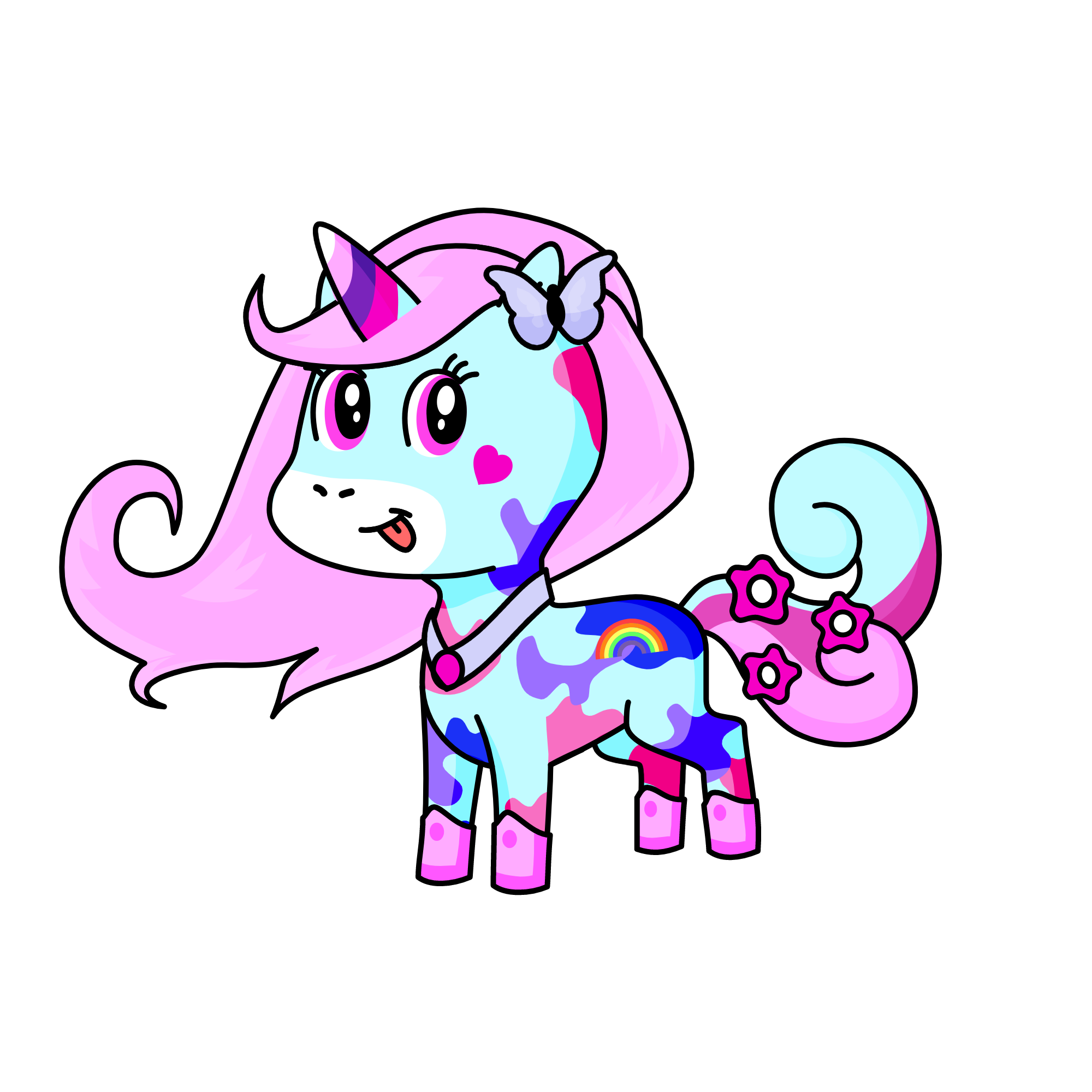 Cutiecake, the unicorn