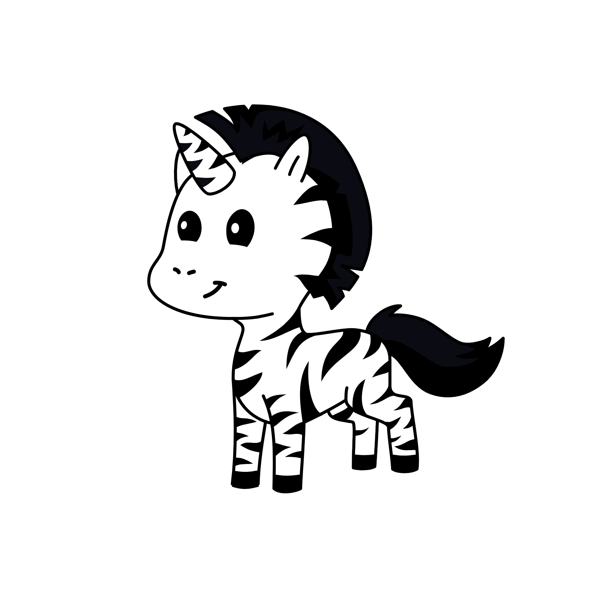 zebra, the unicorn