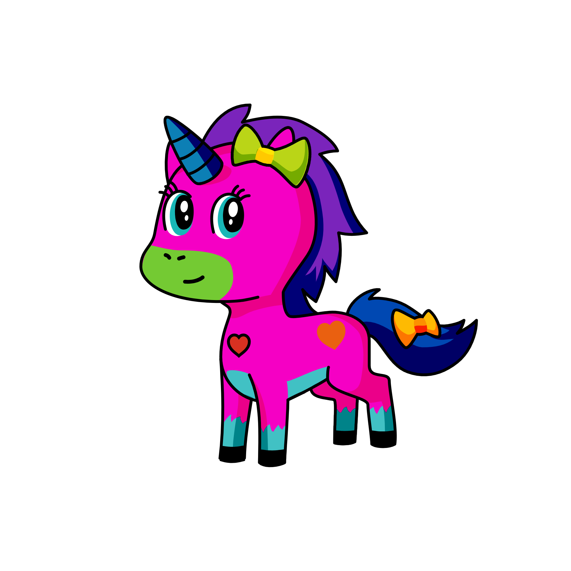 Rainbow Universe, the unicorn
