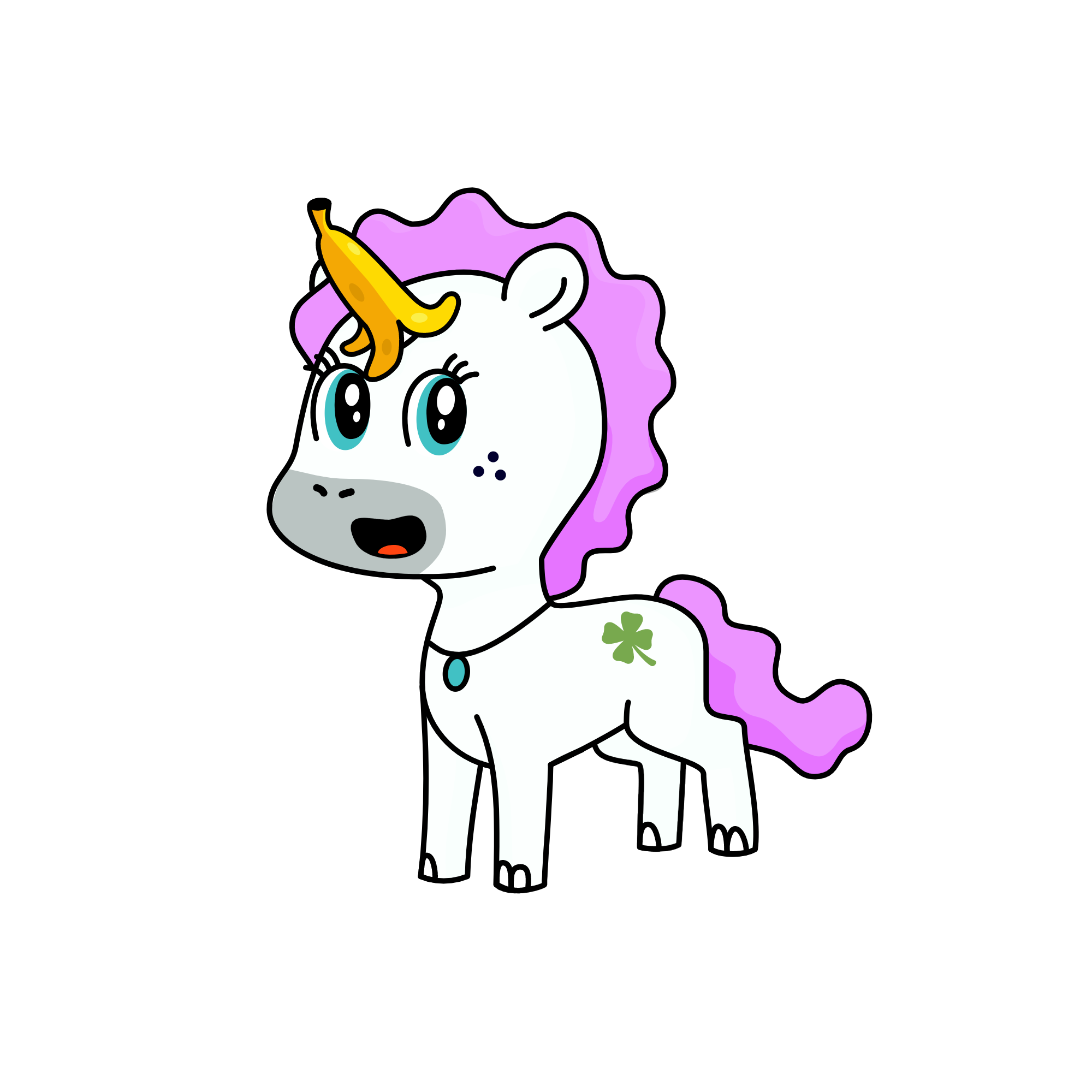 clumsy, the unicorn