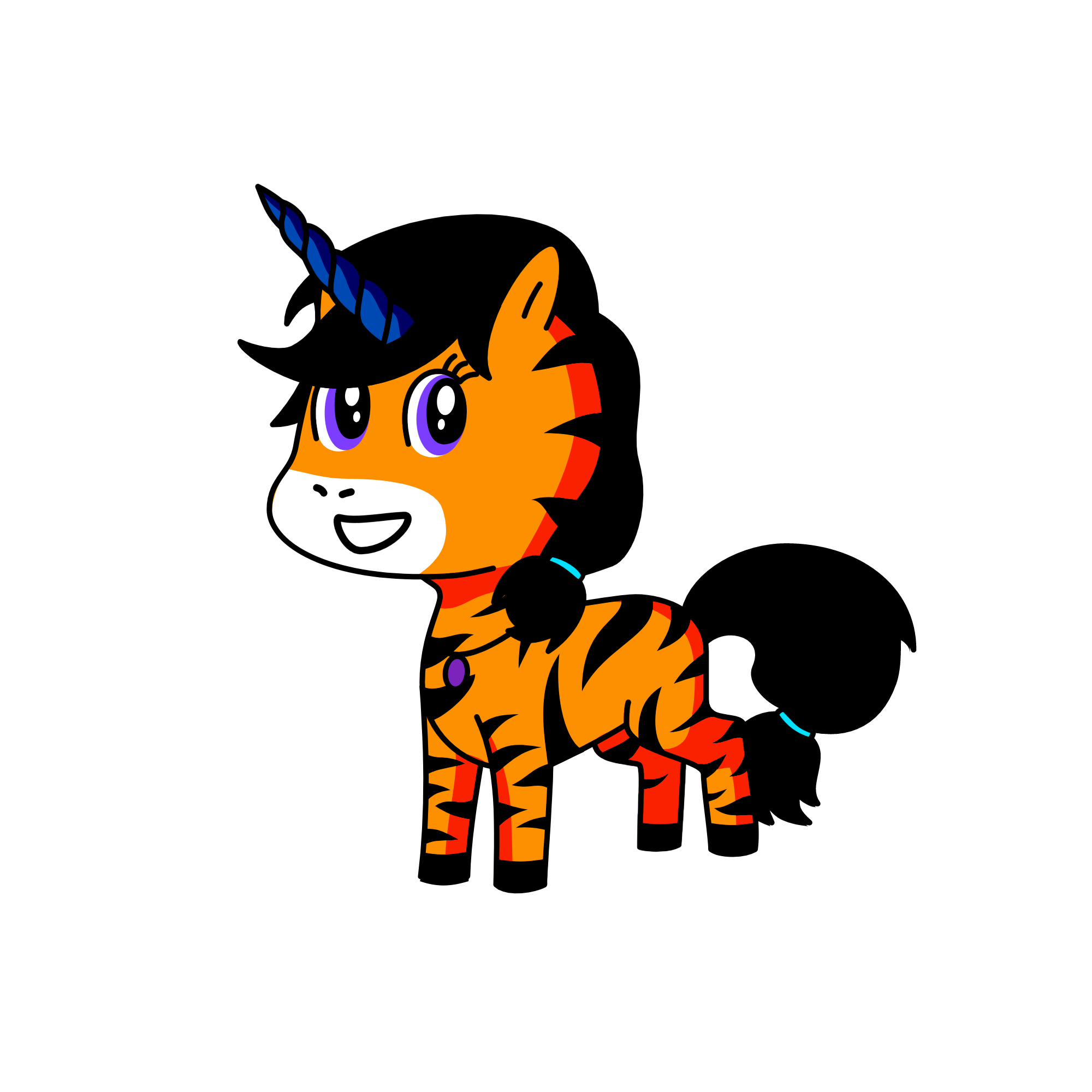Princess Tiger Lilly, the unicorn