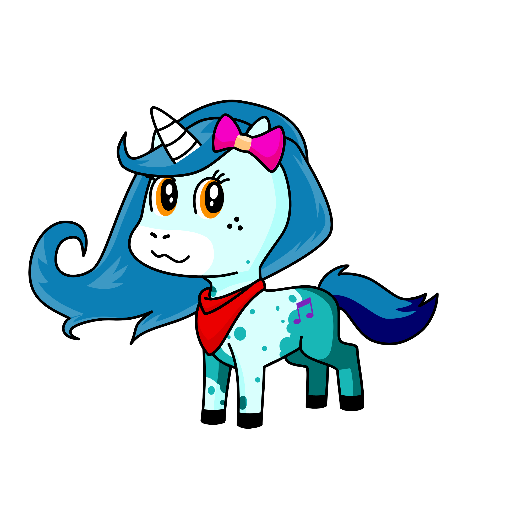 Melody, the unicorn