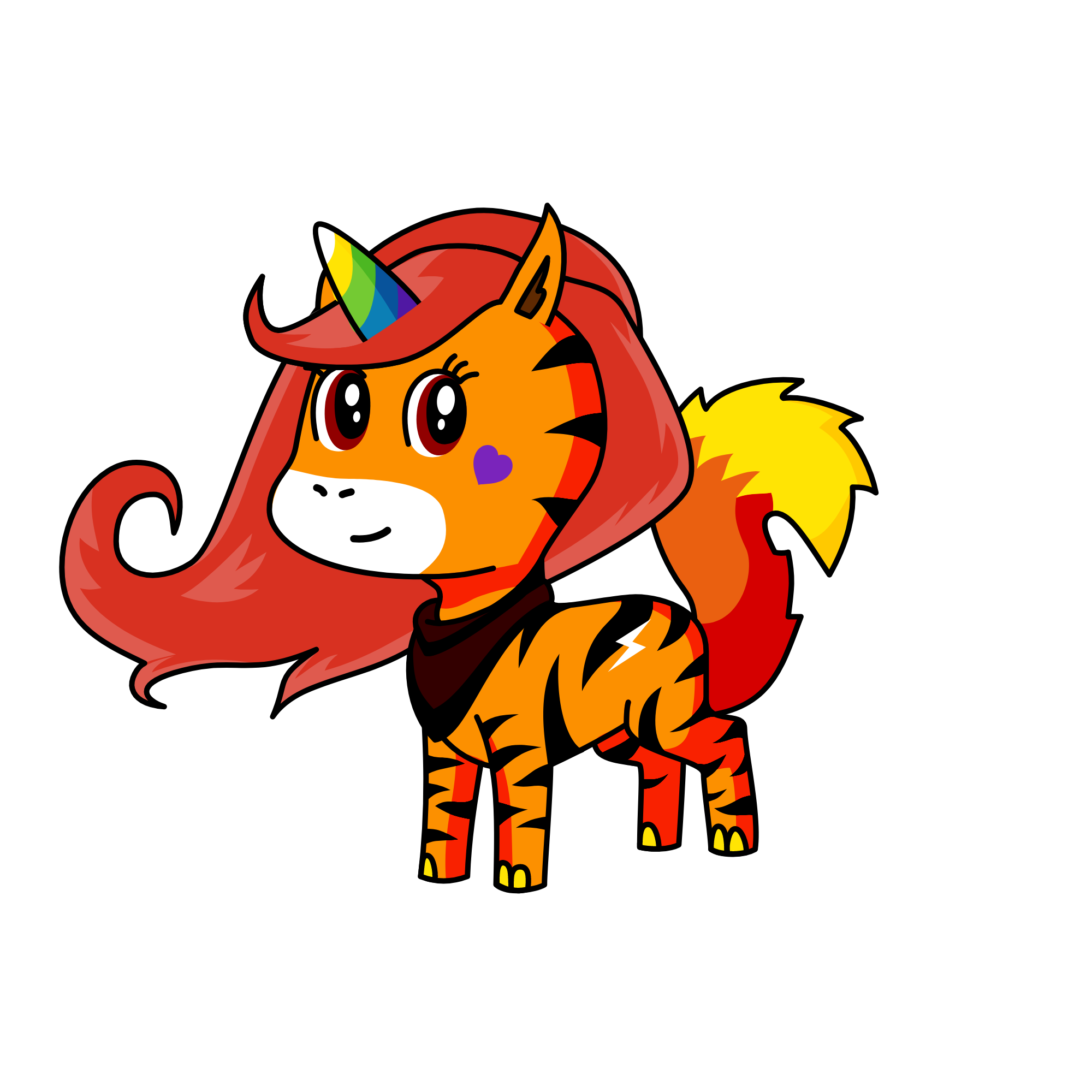 Fire, the unicorn