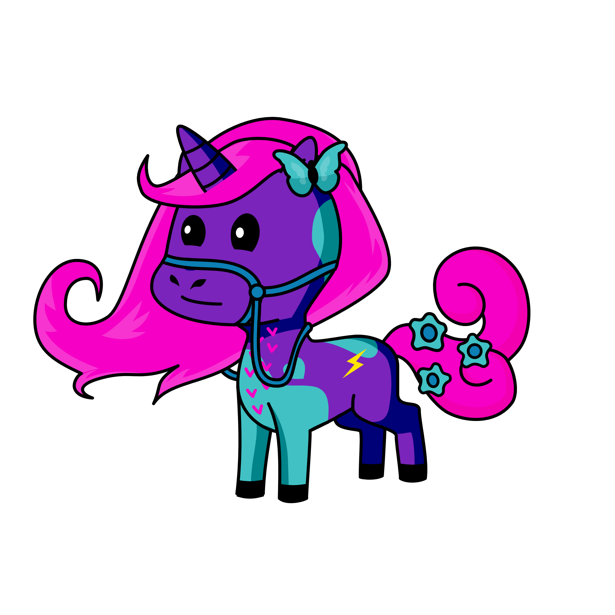Rainbow , the unicorn
