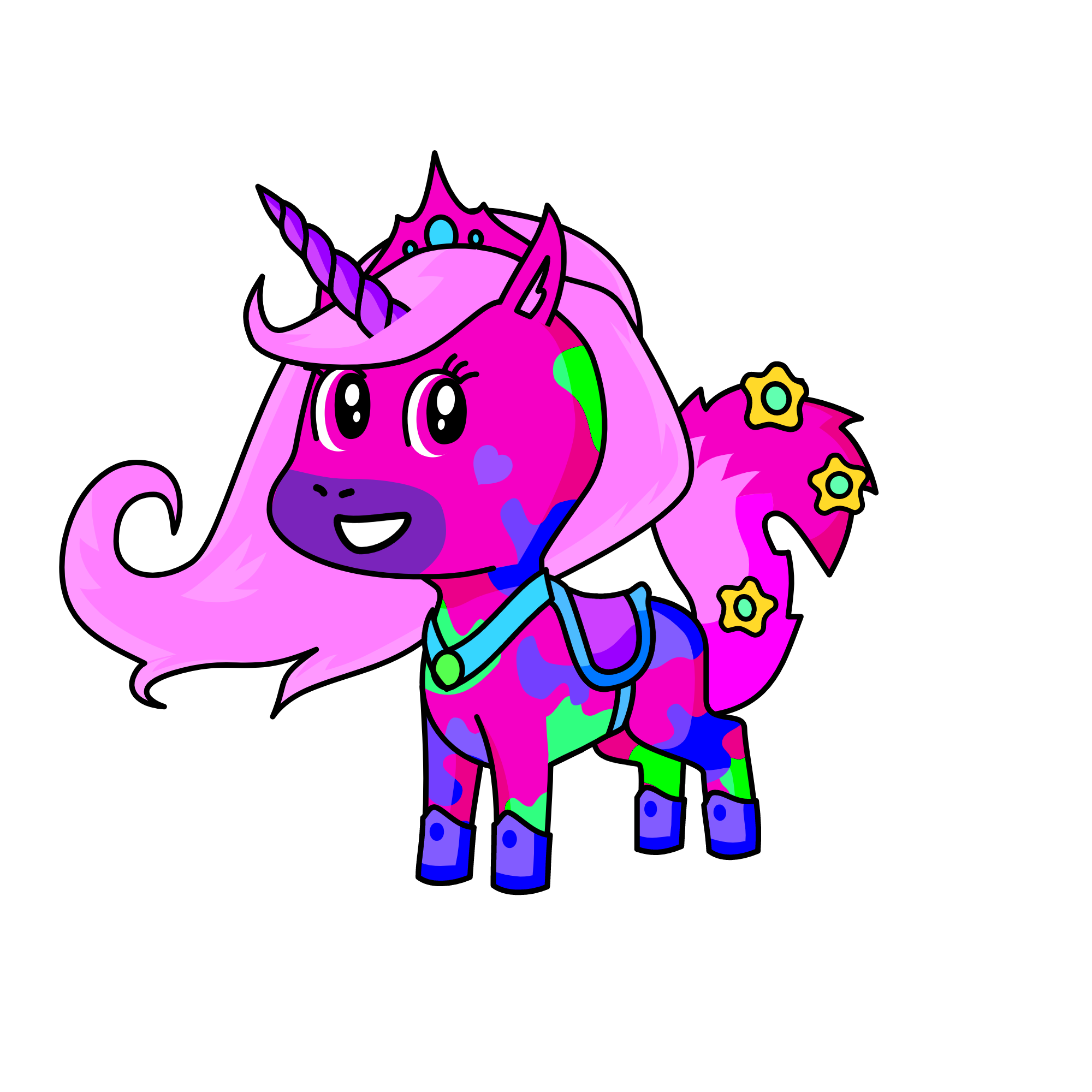 Happy reyna, the unicorn