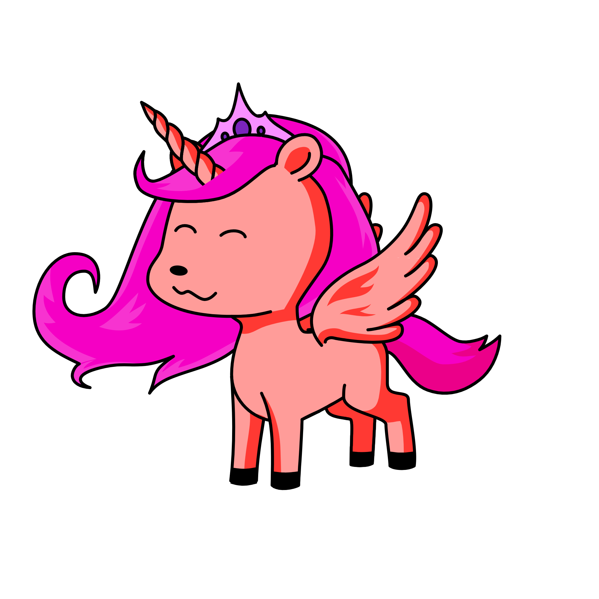 Pink Power, the unicorn