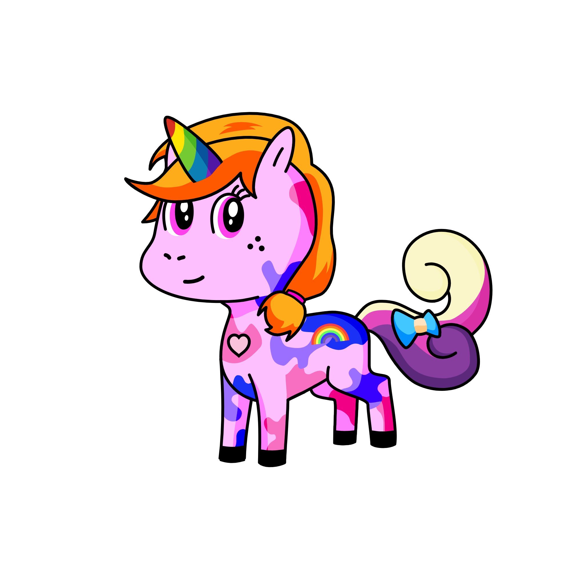 Rainbow Cutie, the unicorn