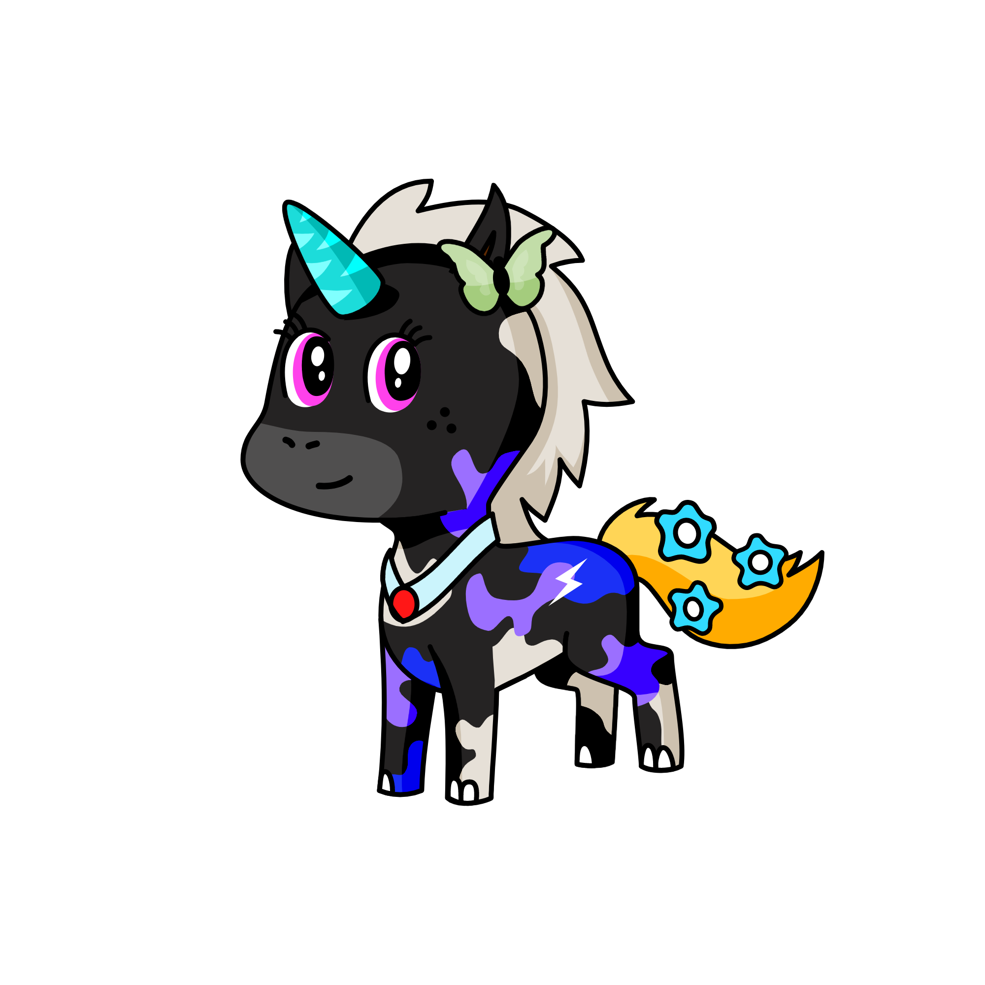Lightning Star, the unicorn