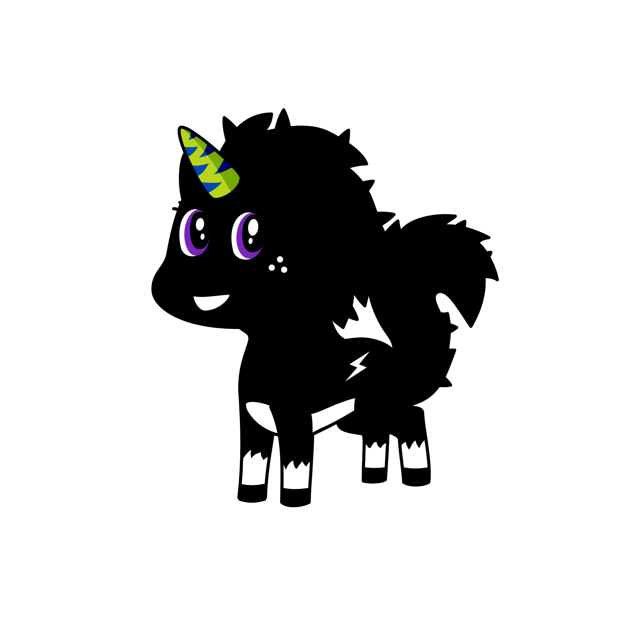 dark best friends with Grace, the unicorn