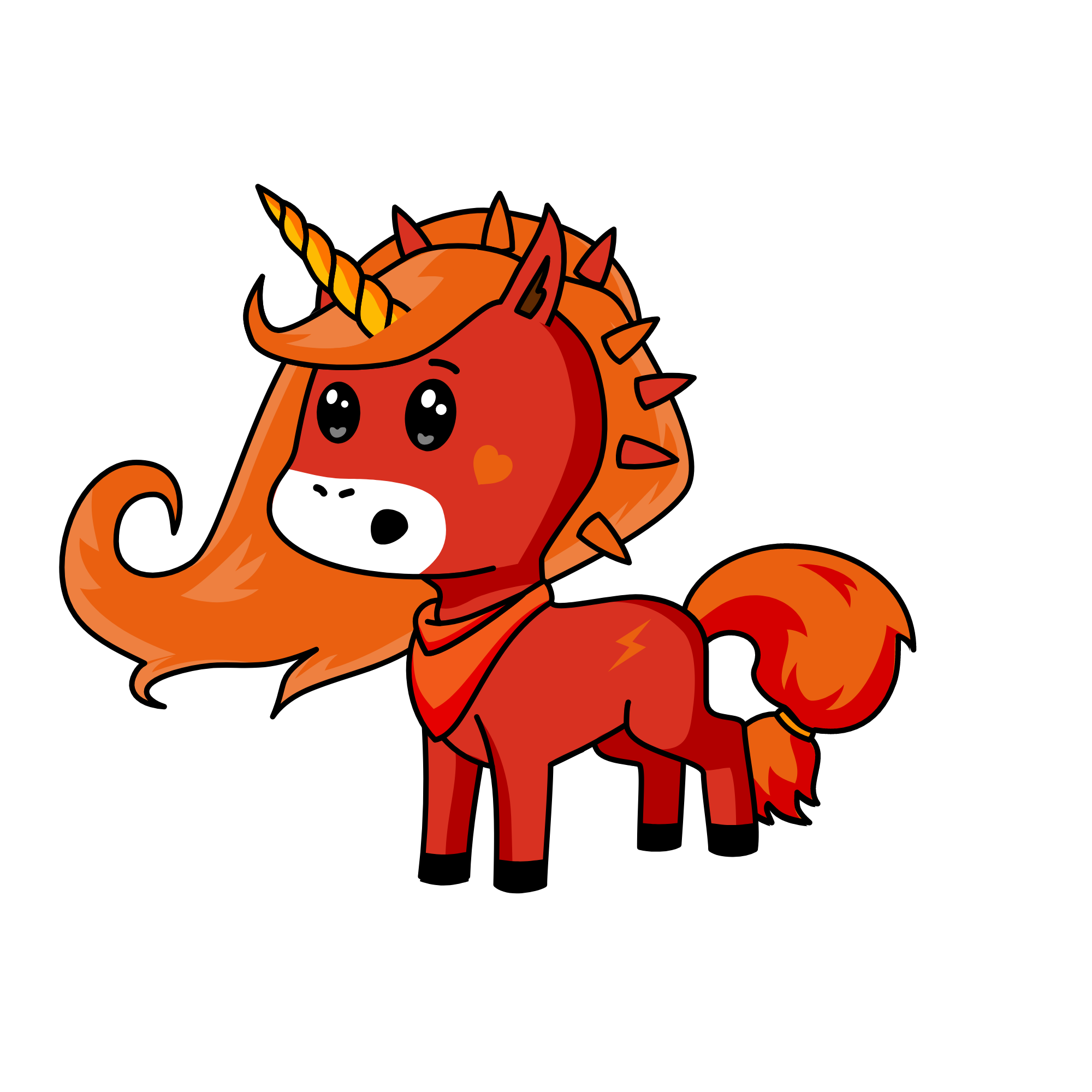 Fire, the unicorn