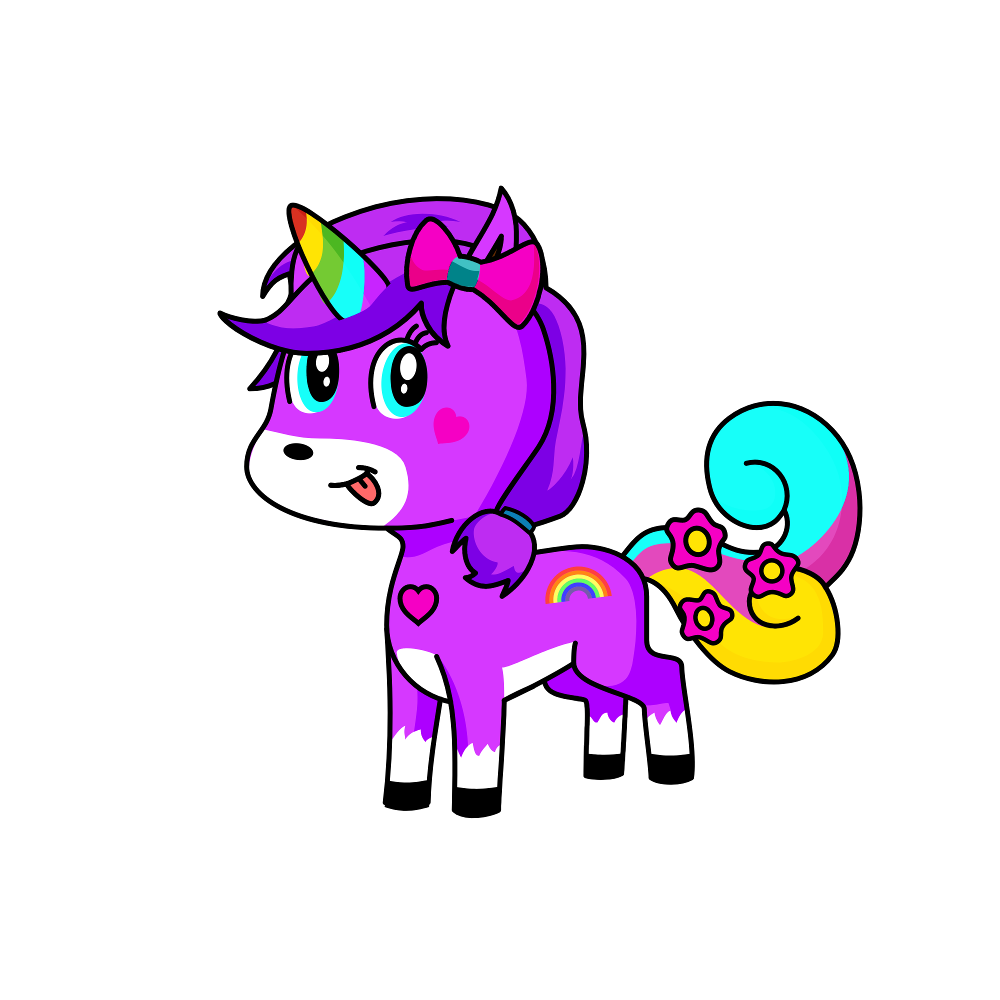 Violet, the unicorn