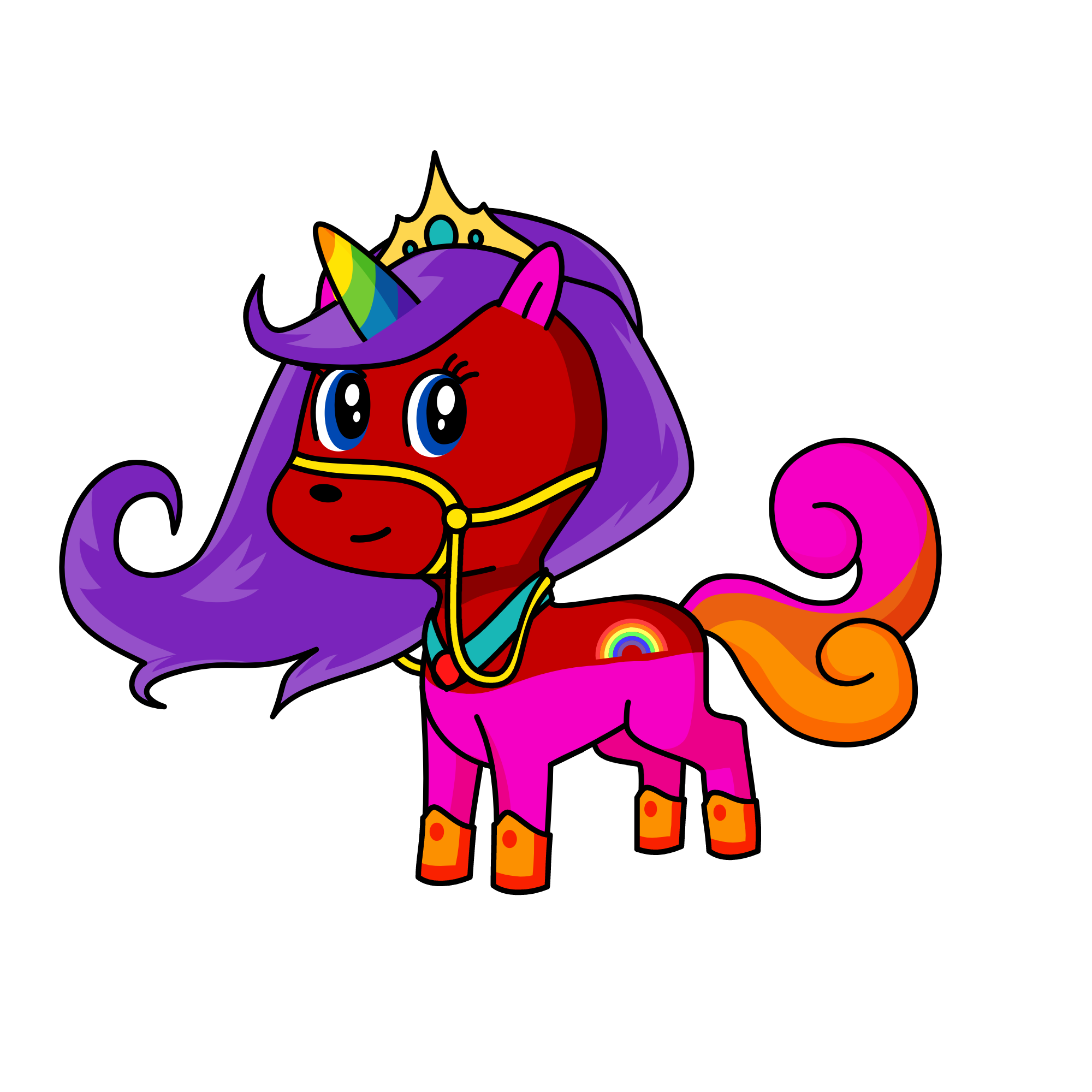 RAINING, the unicorn