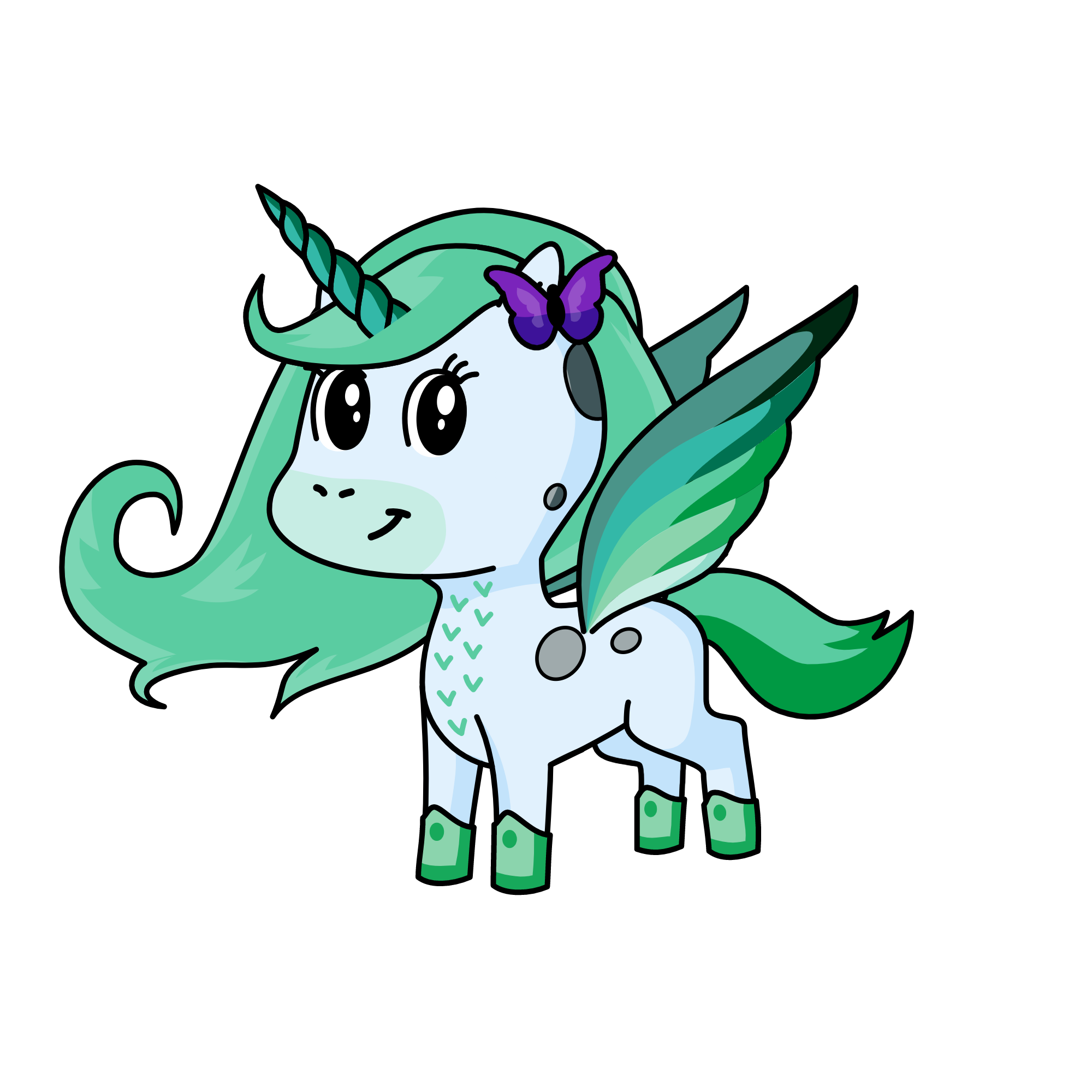 Mina Minty, the unicorn