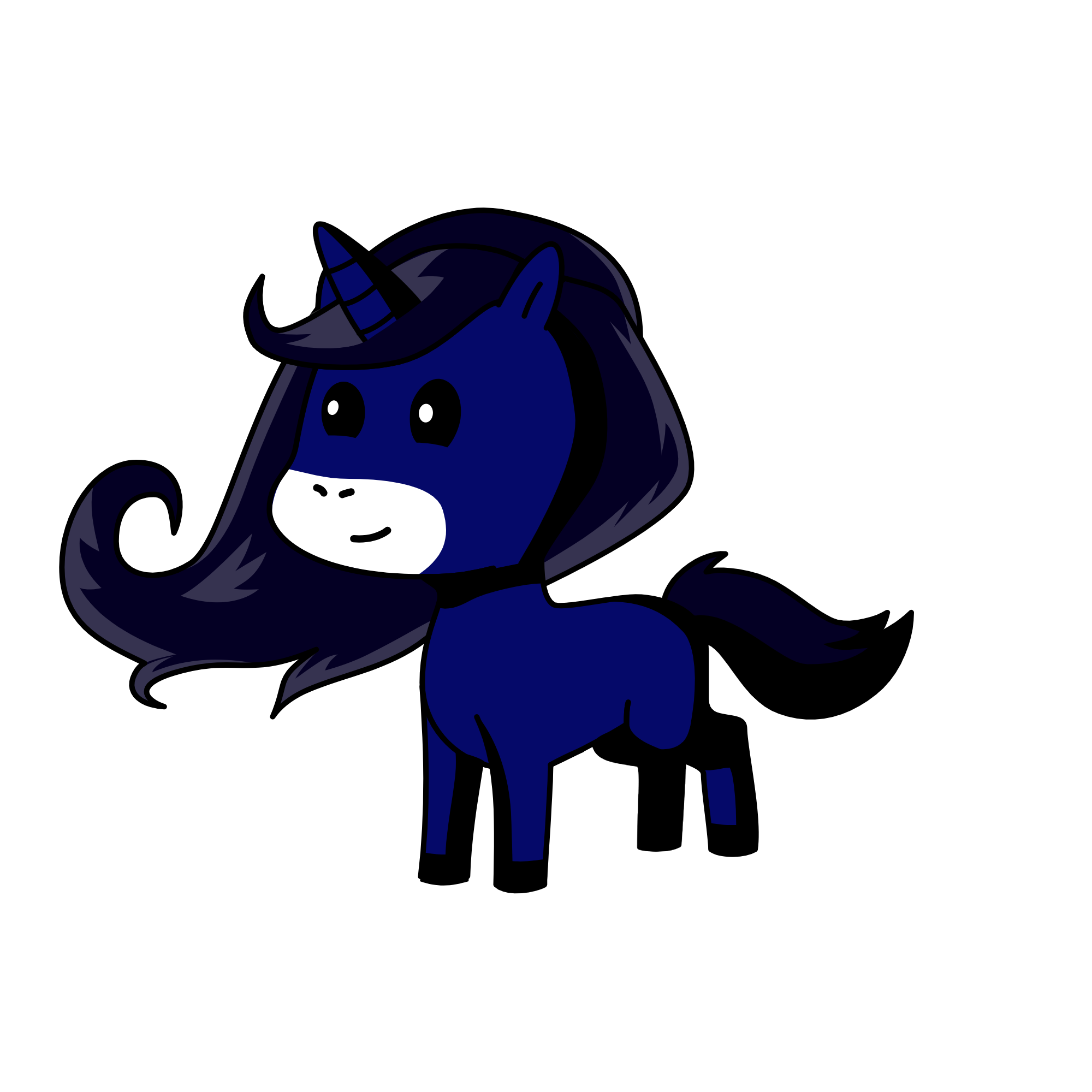 Midnight, the unicorn