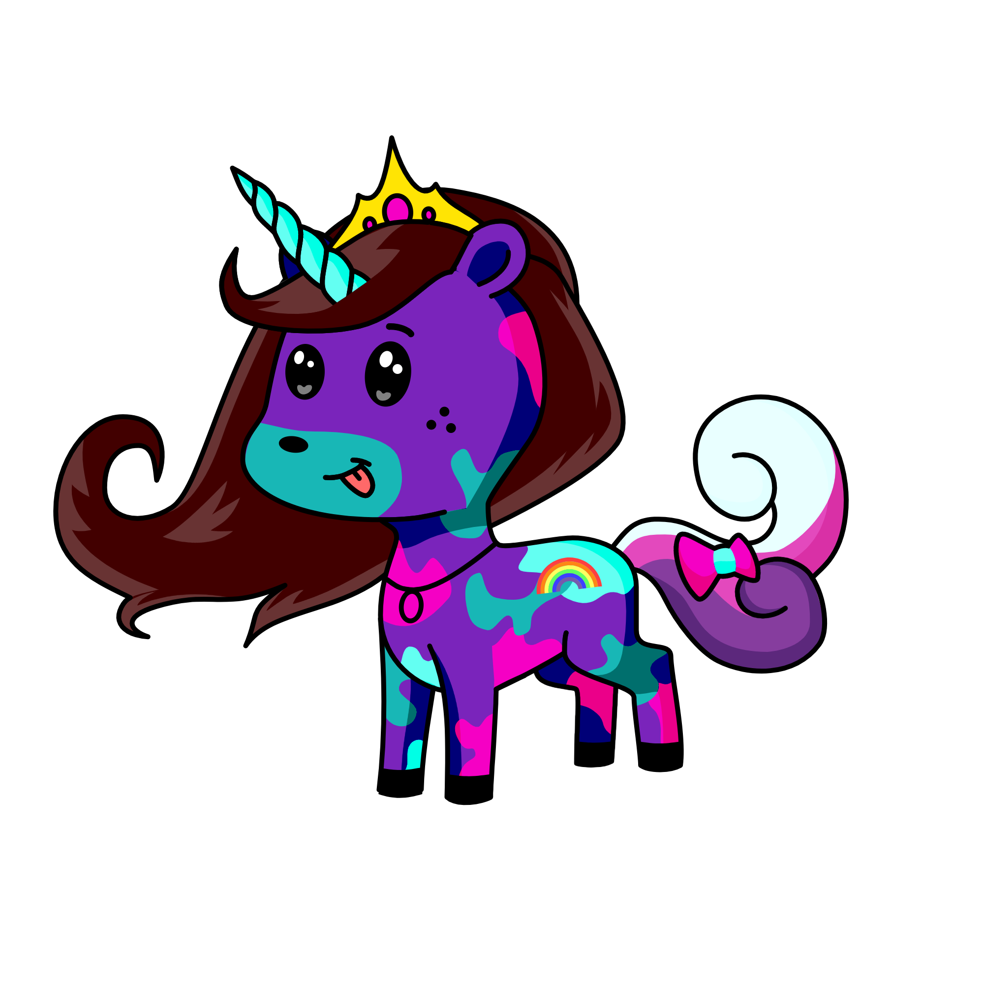 Pinky, the unicorn