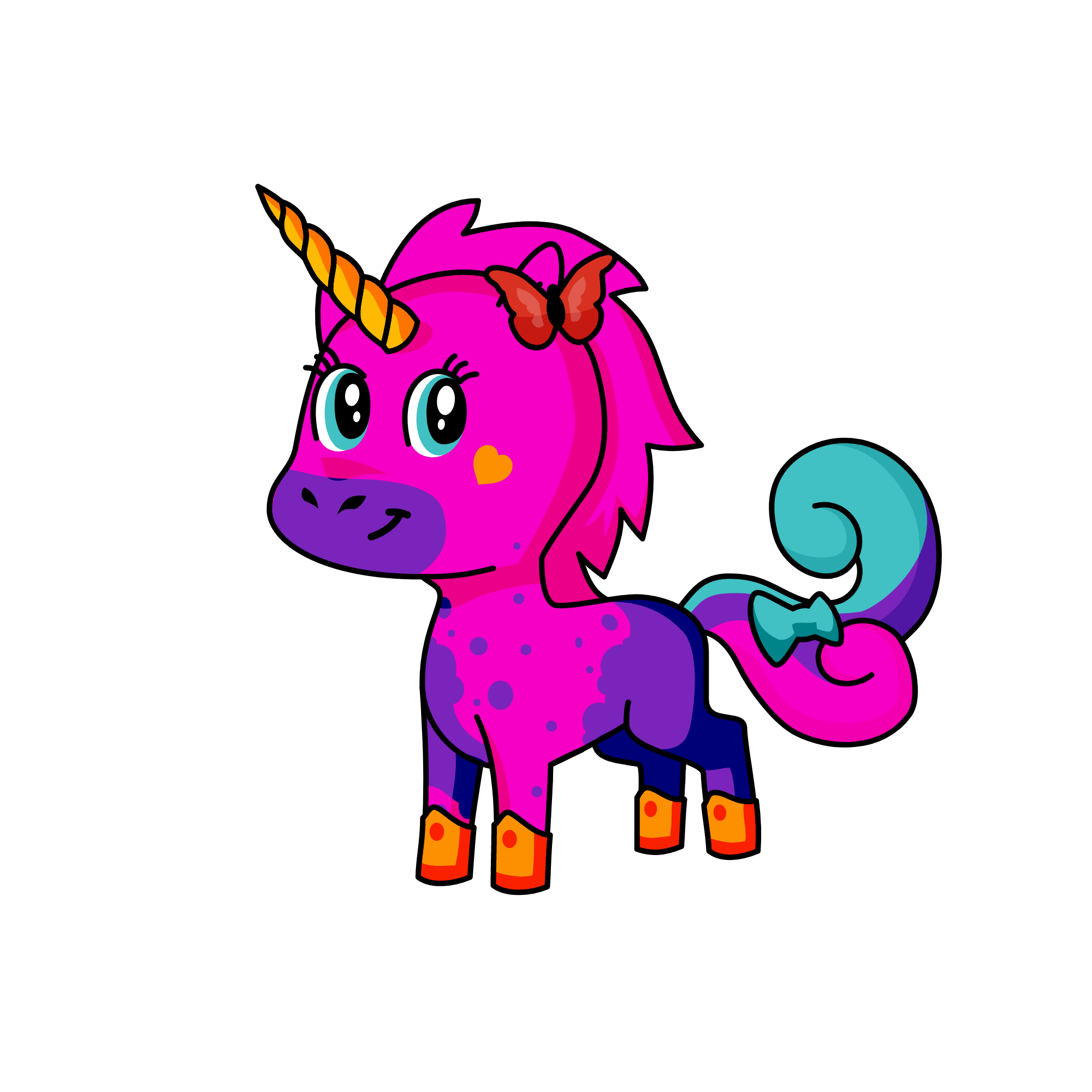 miss happy, the unicorn
