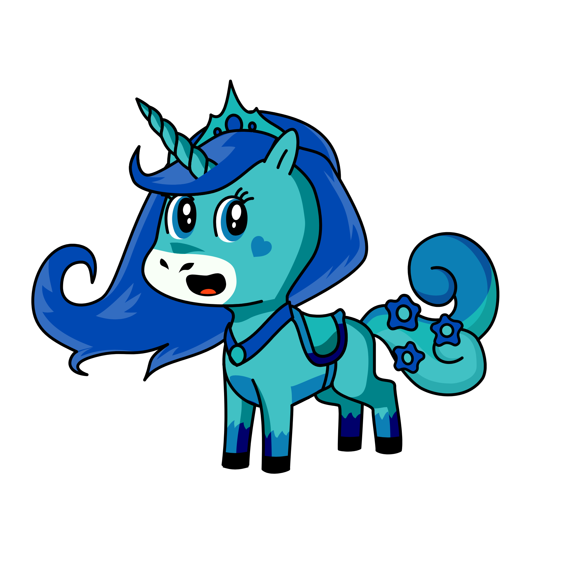 Sea swirl, the unicorn