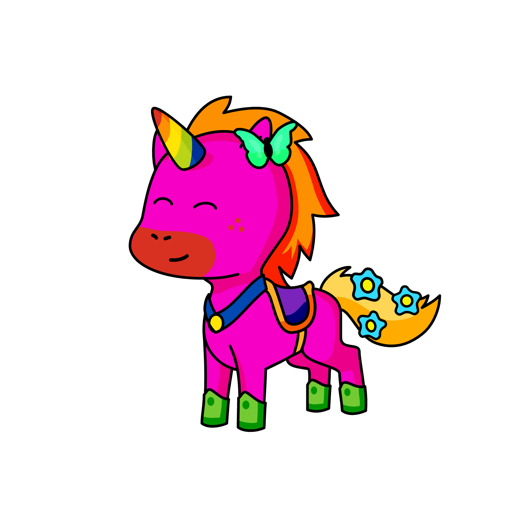 MR RAINBOW, the unicorn